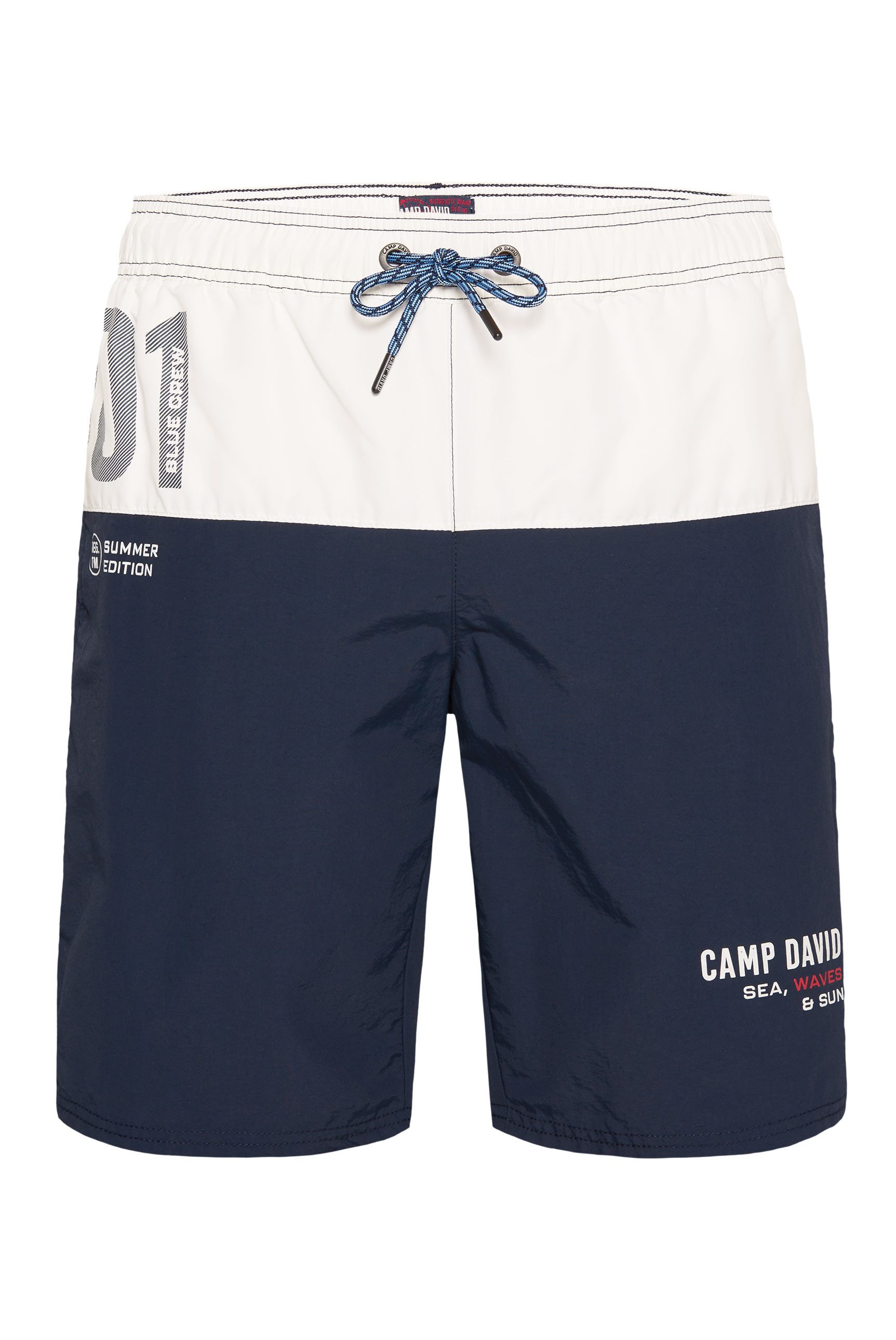 CAMP DAVID Zwemshort met logoprint