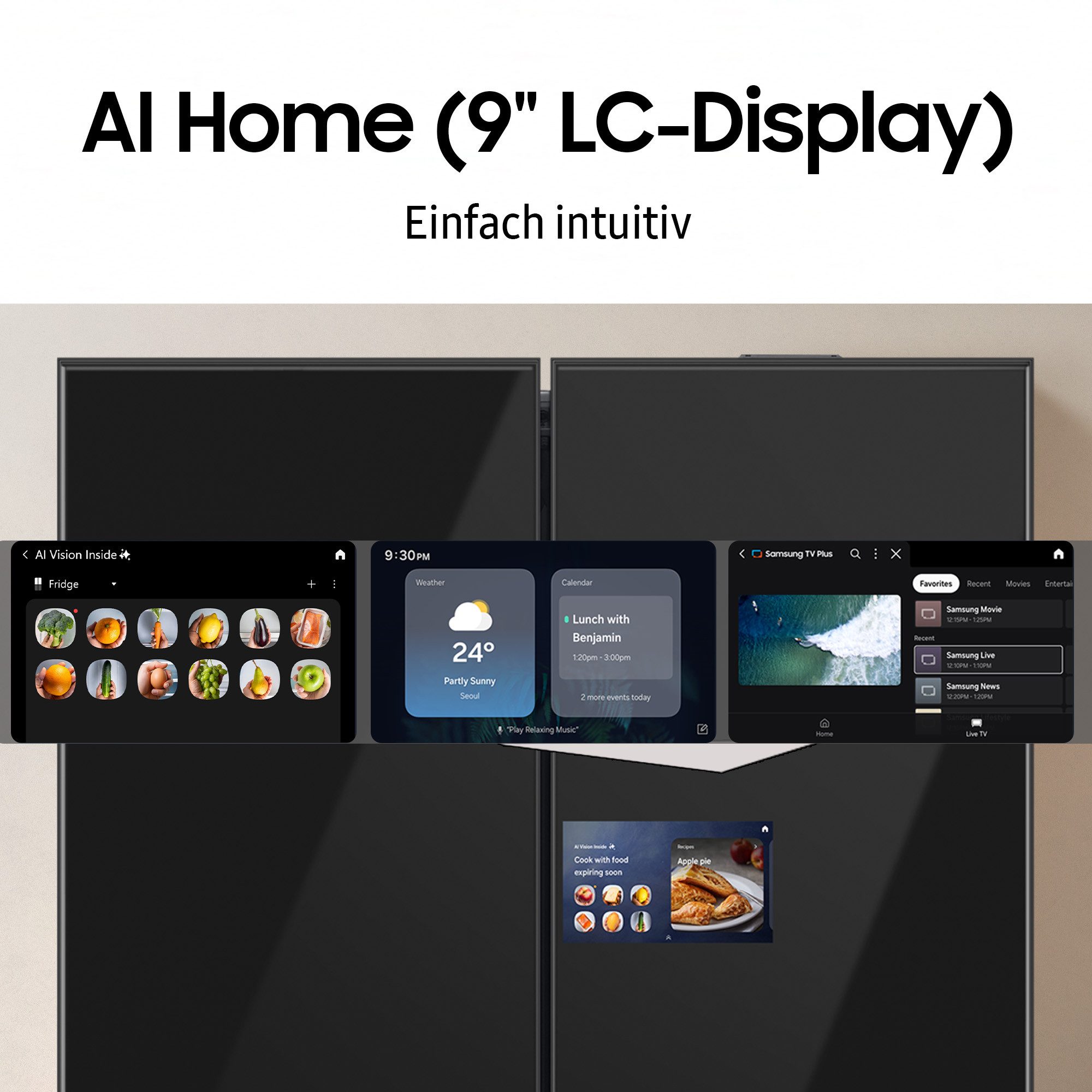 Samsung Side-by-side RS90F65EDF Separate temperatuurregeling voor koel- en vriesgedeelte