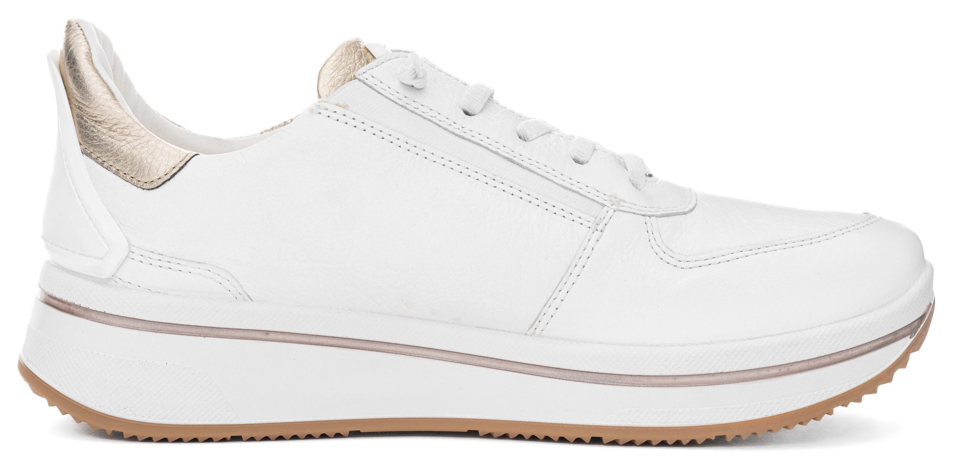 Ara Slip-on sneakers Sapporo , vrijetijdsschoen, veterschoen met frotté voering, h-breedte