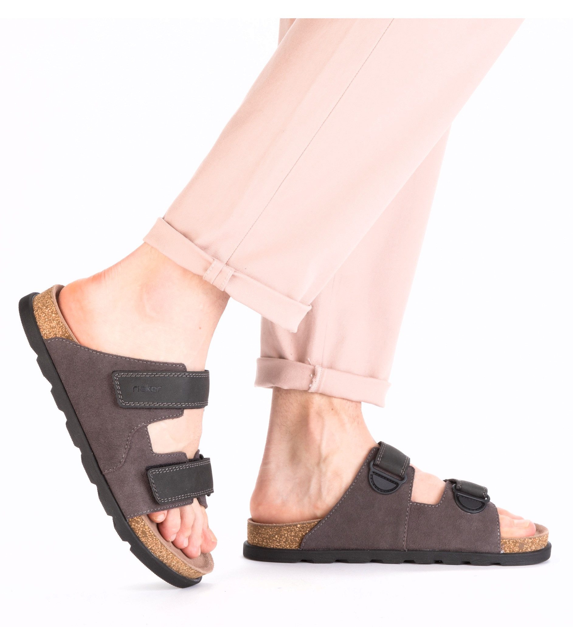 Rieker Slippers , zomer schoen, strand schoen, huisschoen met voorgevormd voetbed