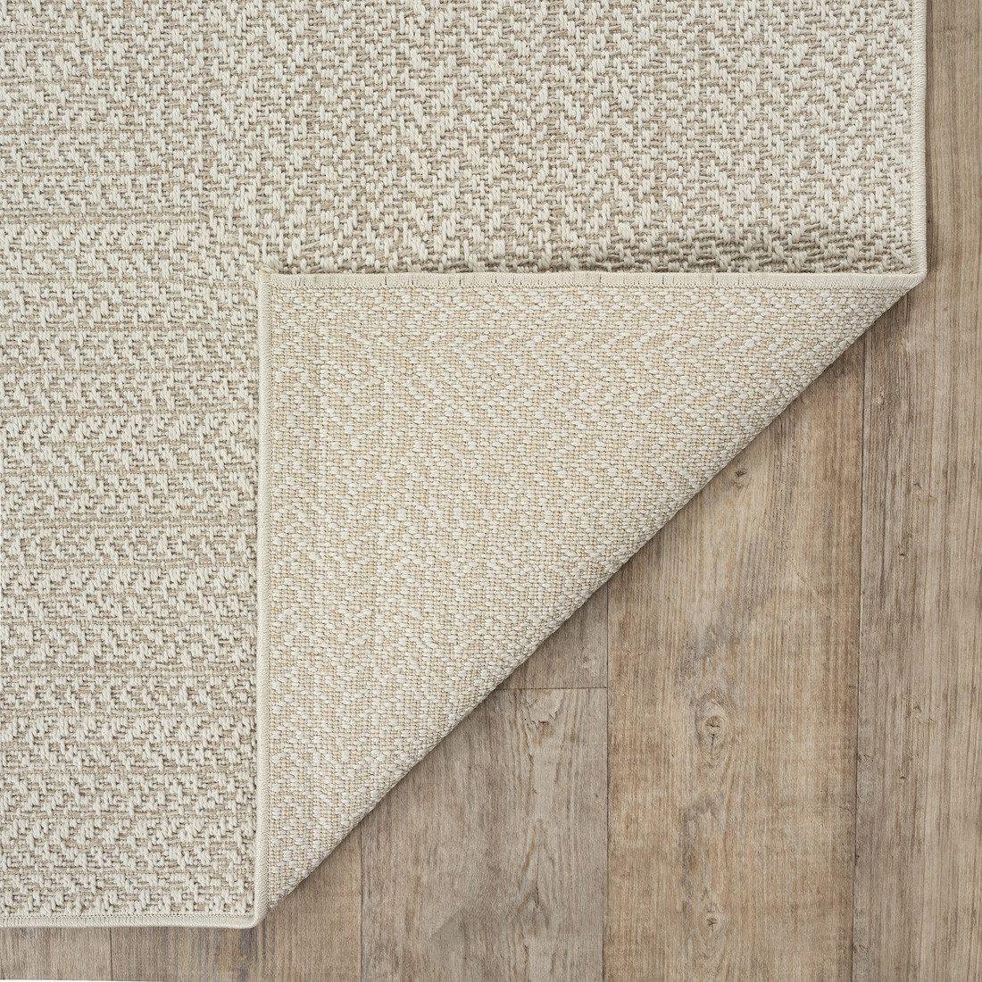 The carpet Vloerkleed Kansas moderne robuuste in- en outdoor tapijt jute look