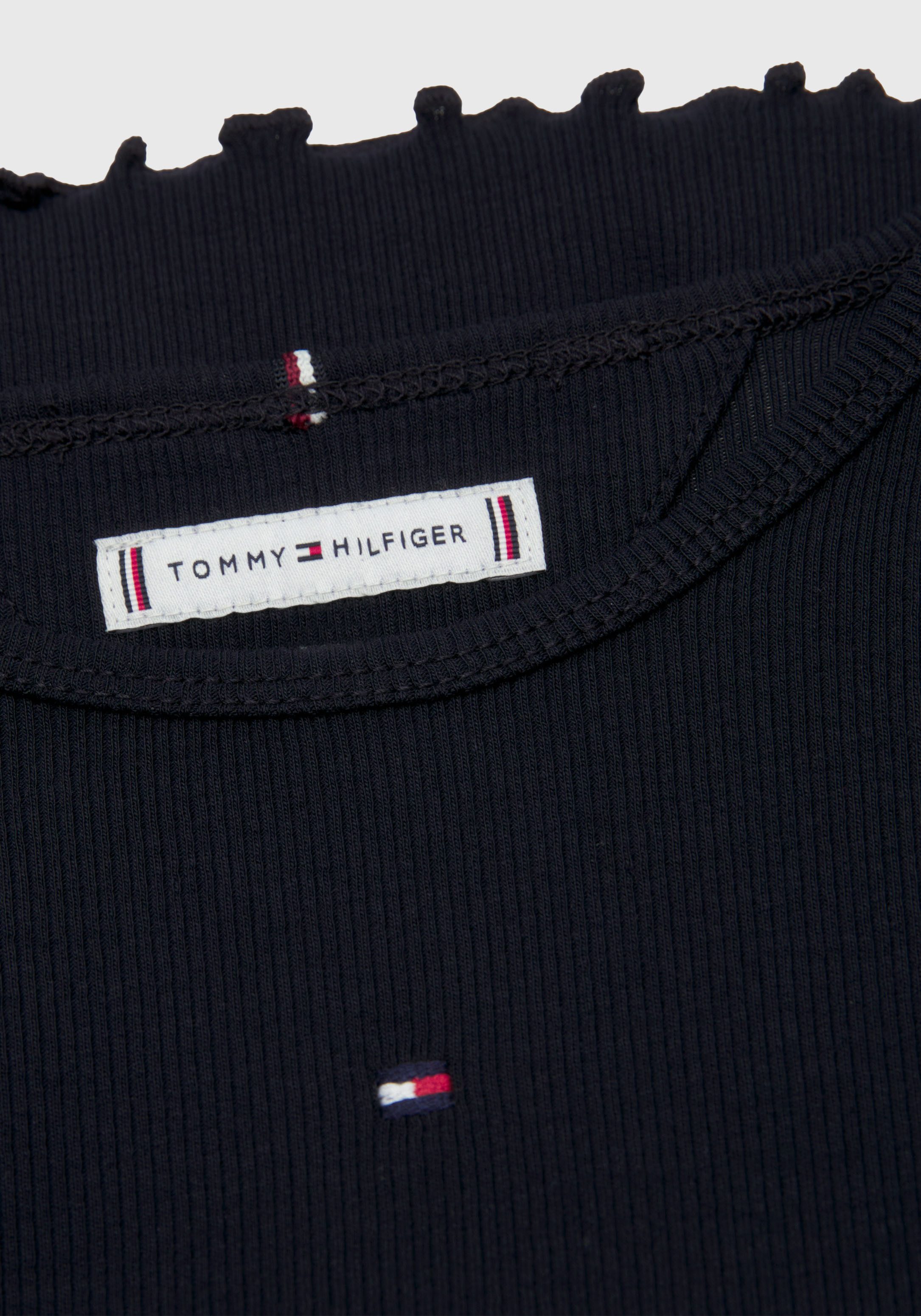 Tommy Hilfiger Shirt met lange mouwen ESSENTIAL RIB TOP L/S in lichte ribstructuur
