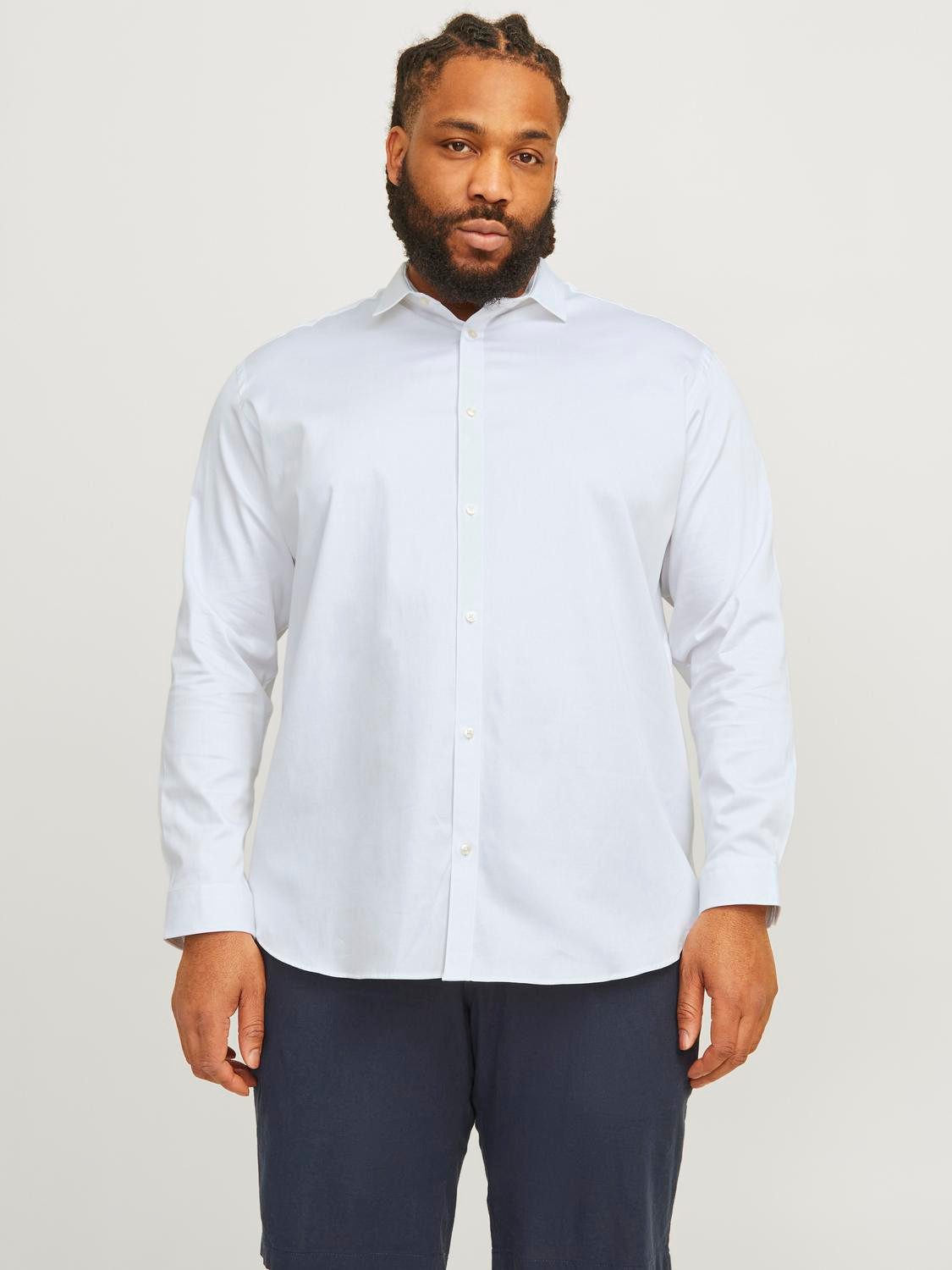 Jack & Jones PlusSize Overhemd met lange mouwen JJPRPARMA SHIRT L/S NOOS PLS