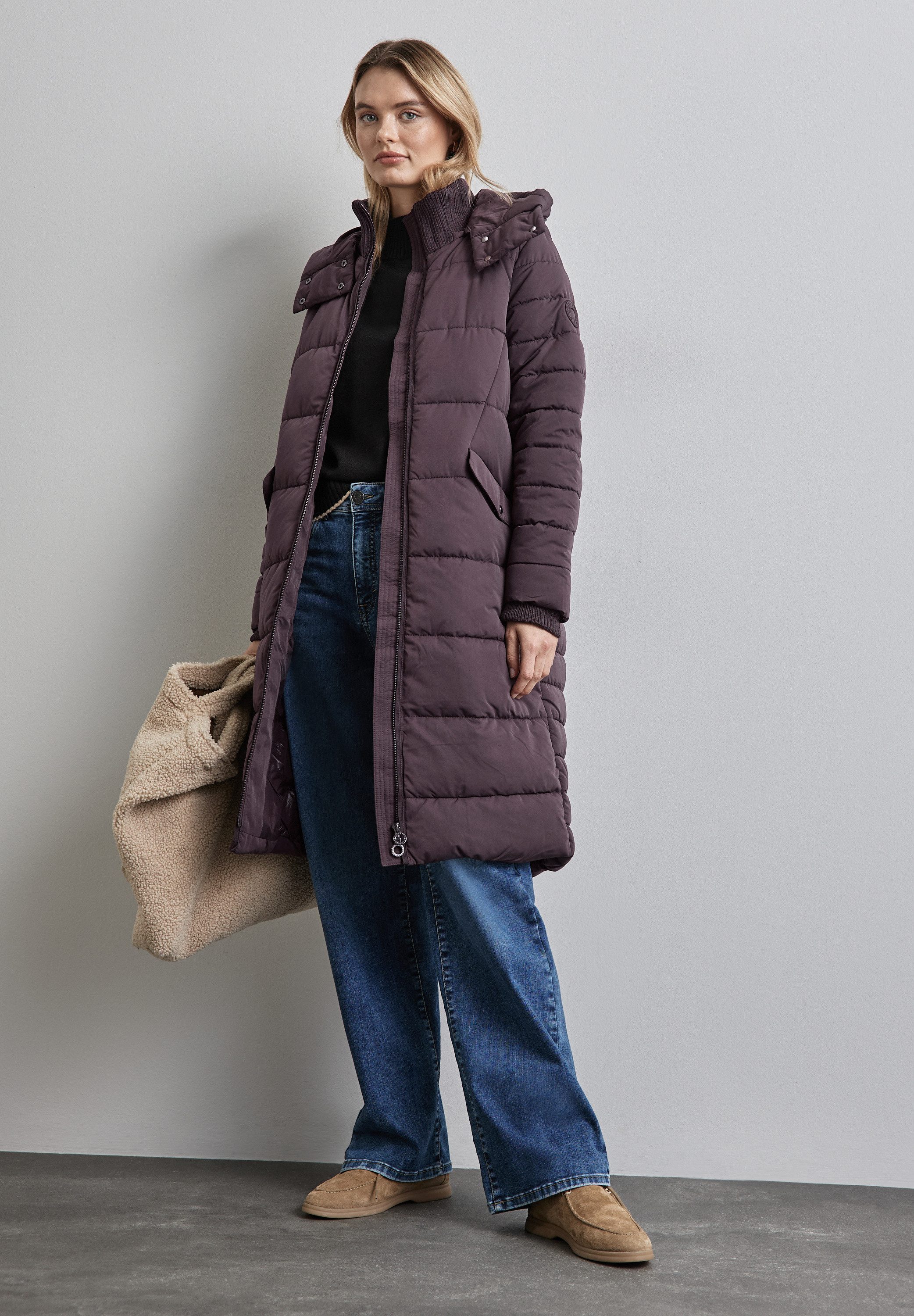 STREET ONE Winterjack met afneembare capuchon