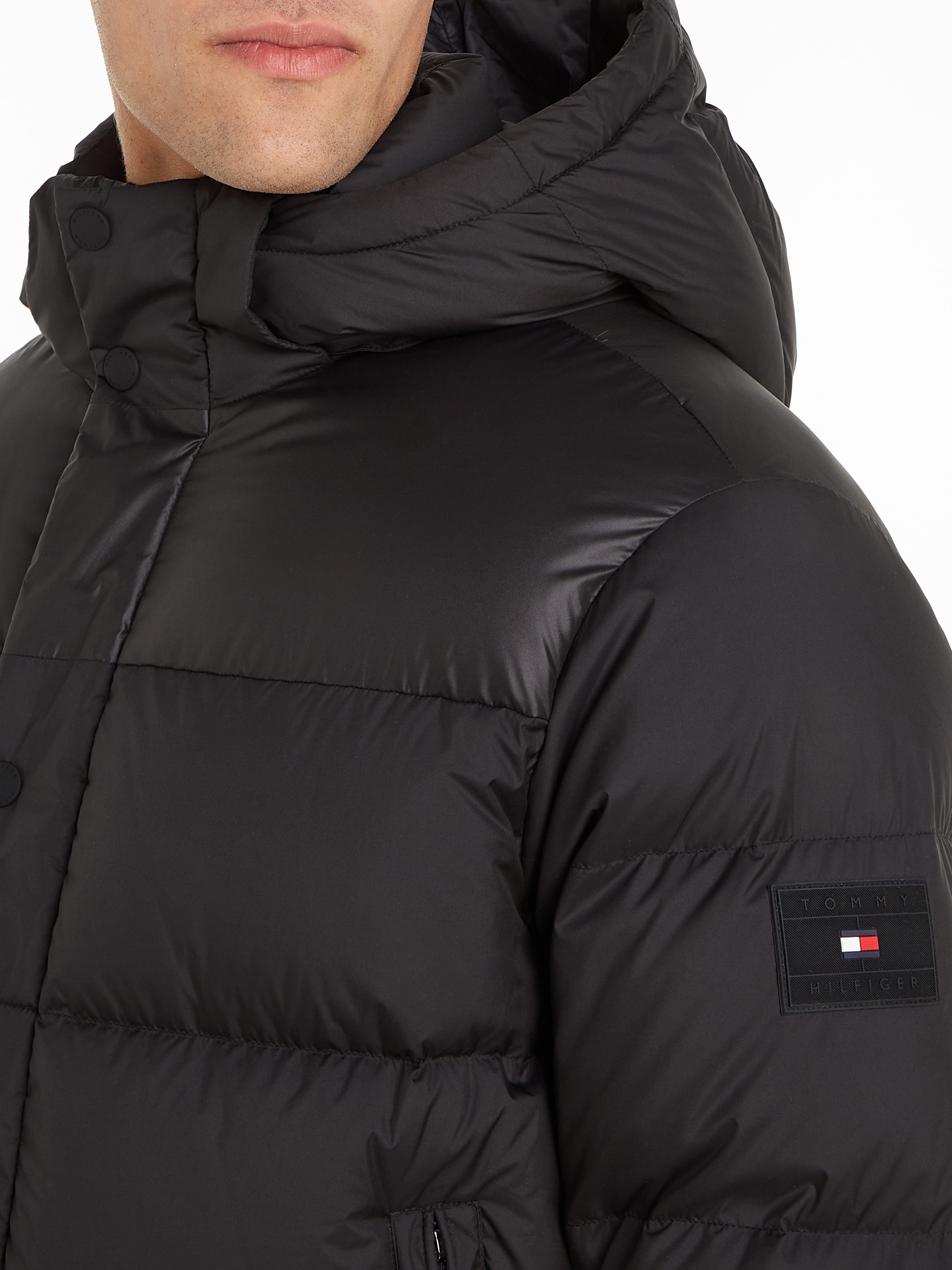 Tommy Hilfiger Gewatteerde jas MIX DOWN HOODED PUFFER JACKET