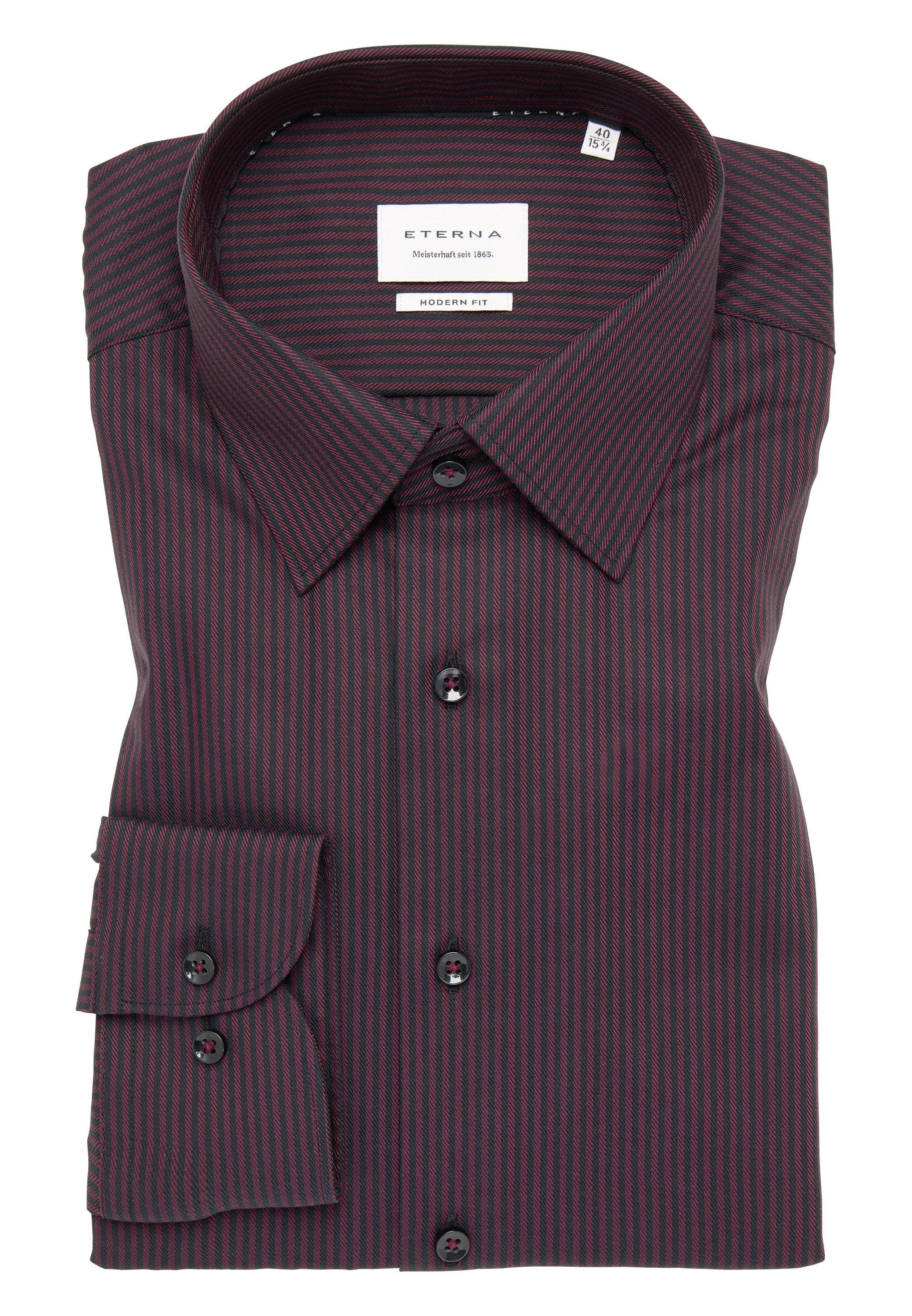 Eterna Overhemd met lange mouwen MODERN FIT NON IRON (strijkvrij)