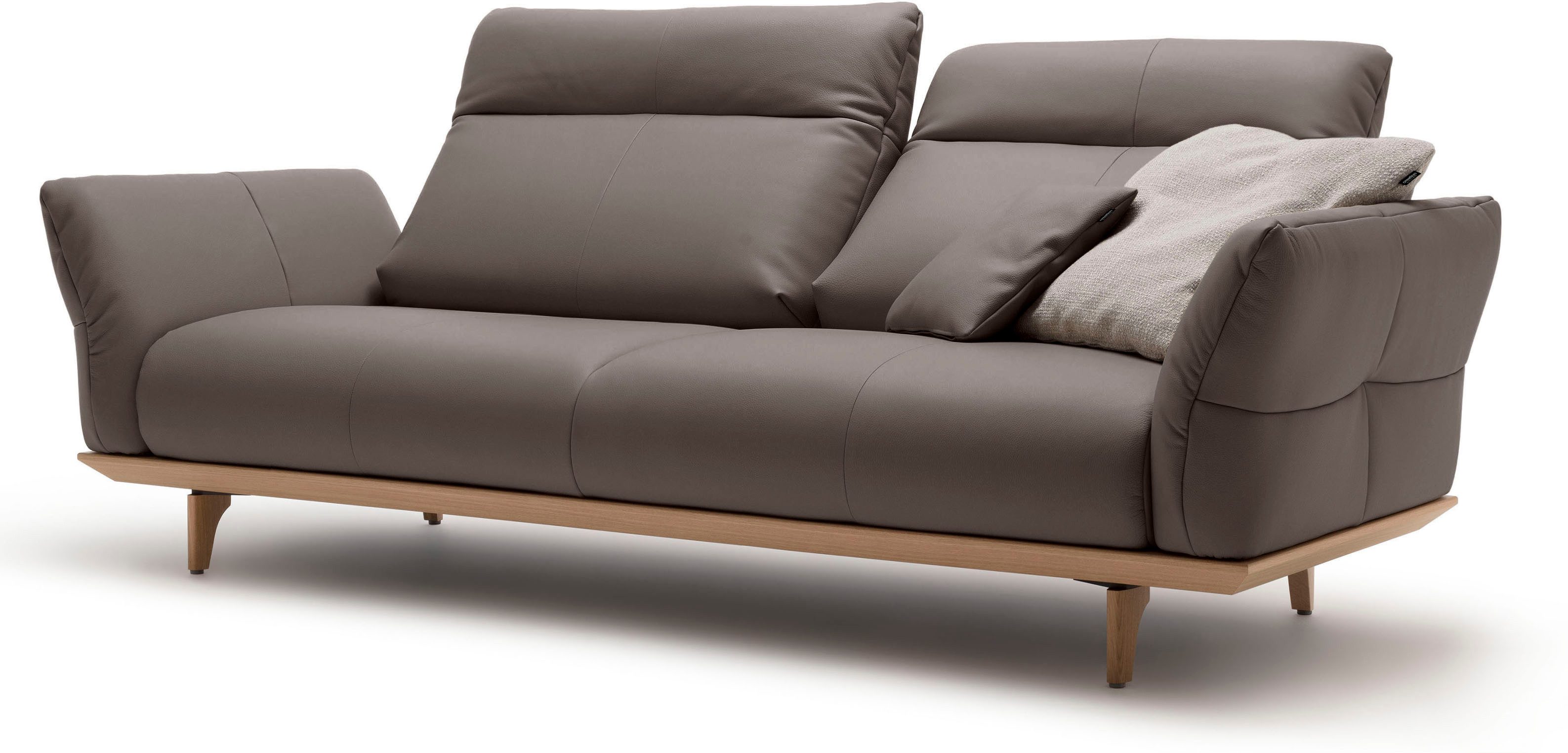 Creation BY ROLF BENZ 3-zitsbank Hs.460 Onderstel in eiken, poten in natuurlijk eiken, breedte 208 cm