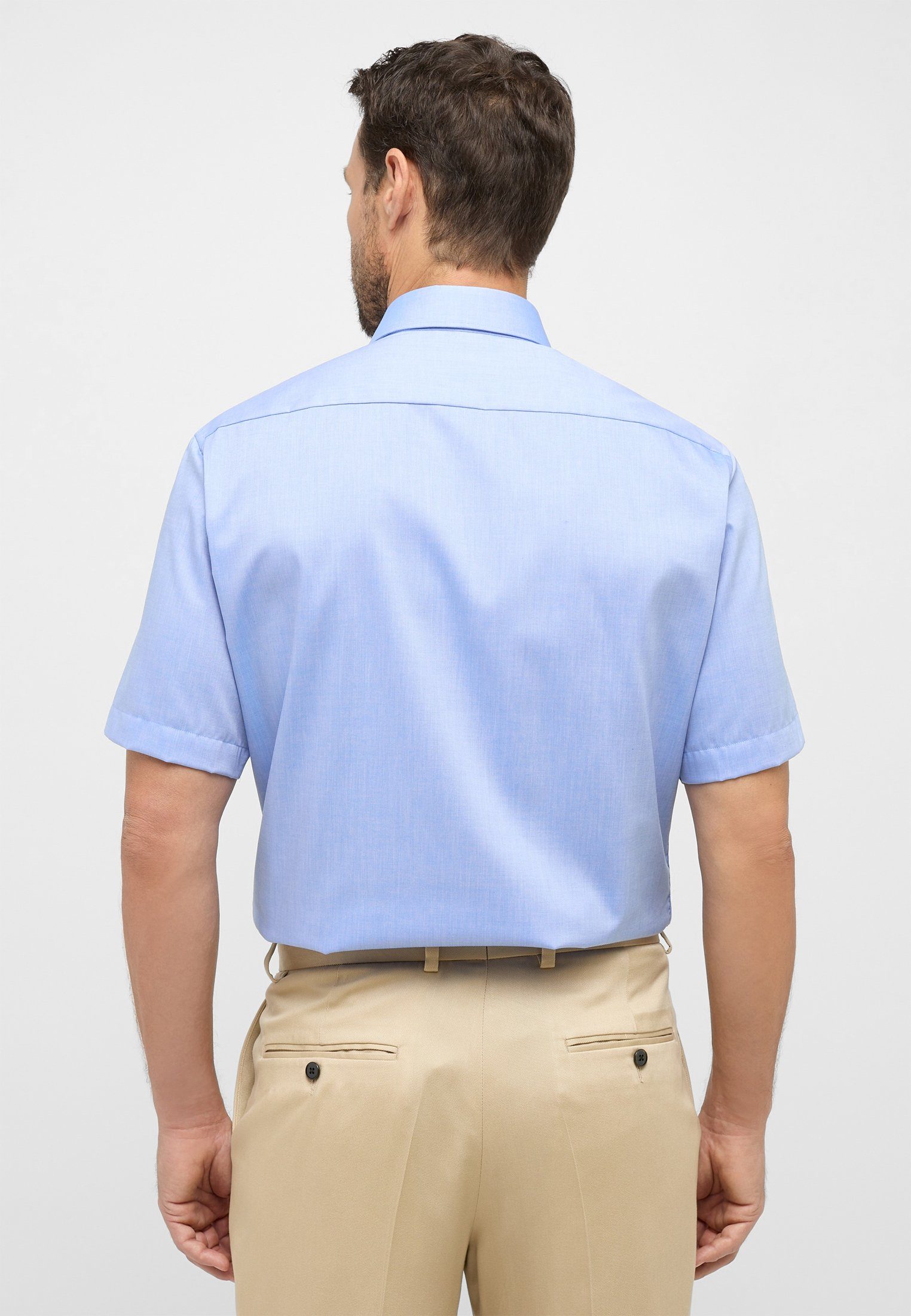 Eterna Overhemd met korte mouwen MODERN FIT NON IRON (strijkvrij)
