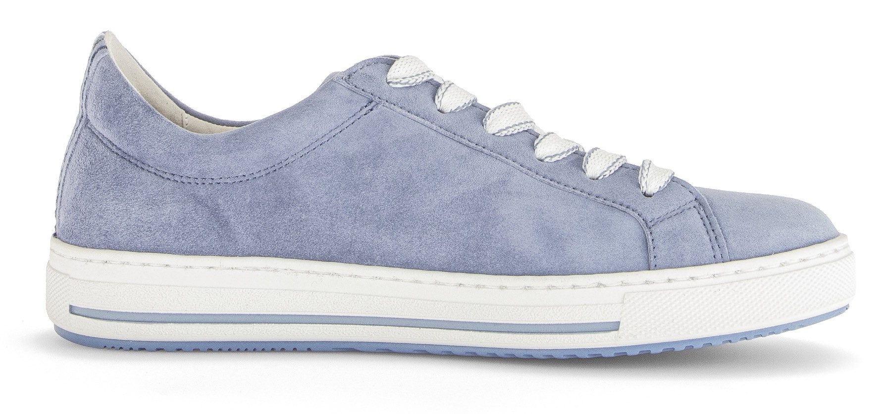Gabor Plateausneakers Florence , veterschoenen, lage schoen met contraststiksels op de hiel, g-breedte