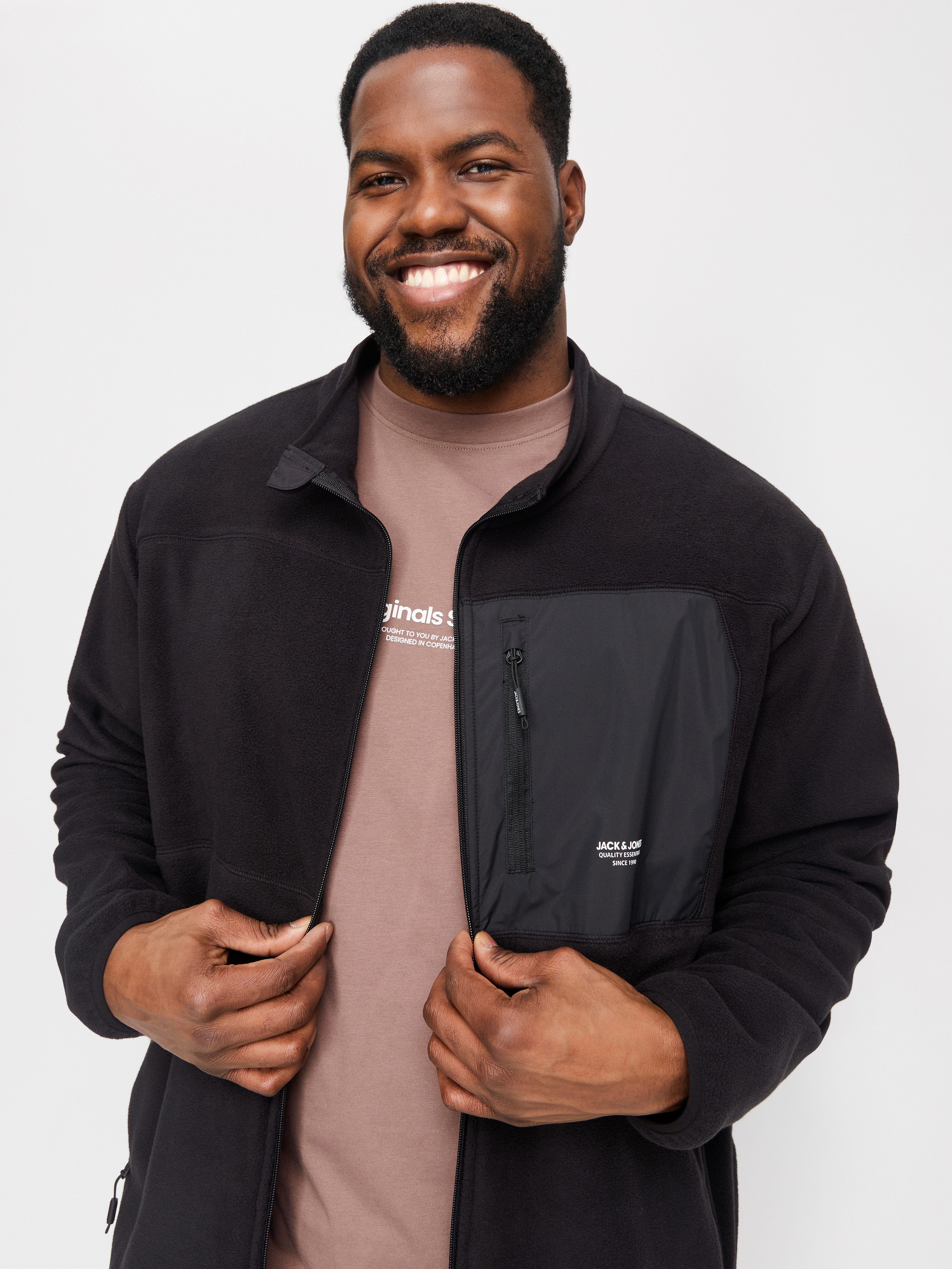 Jack & Jones PlusSize Fleecejack JJTHEO FLEECE JACKET PLS
