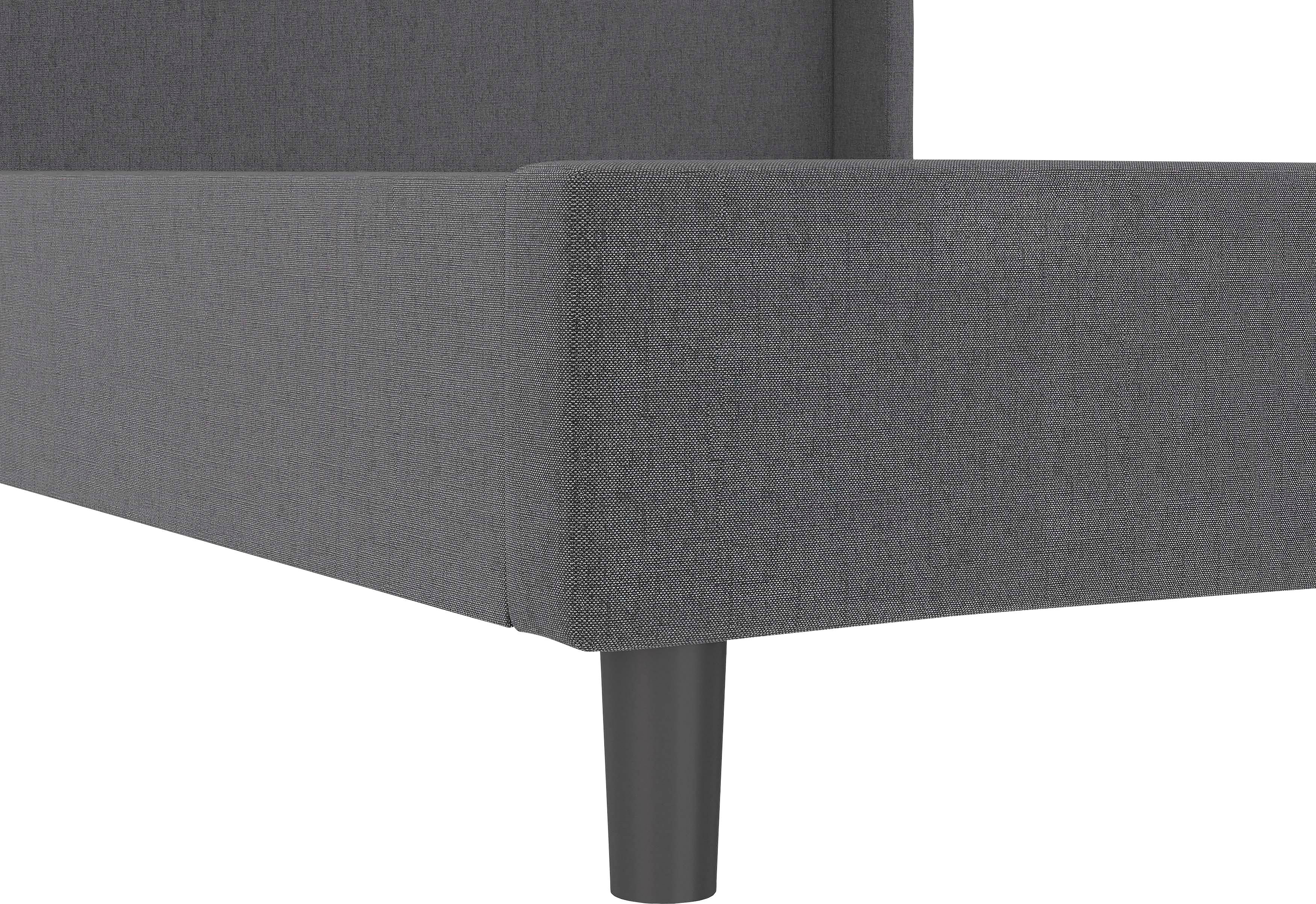 Home affaire Gestoffeerd bed Kempton met ruitencapitonnage, zacht verdikt, ligoppervlak 140x200 of 180x200 cm (1-delig)