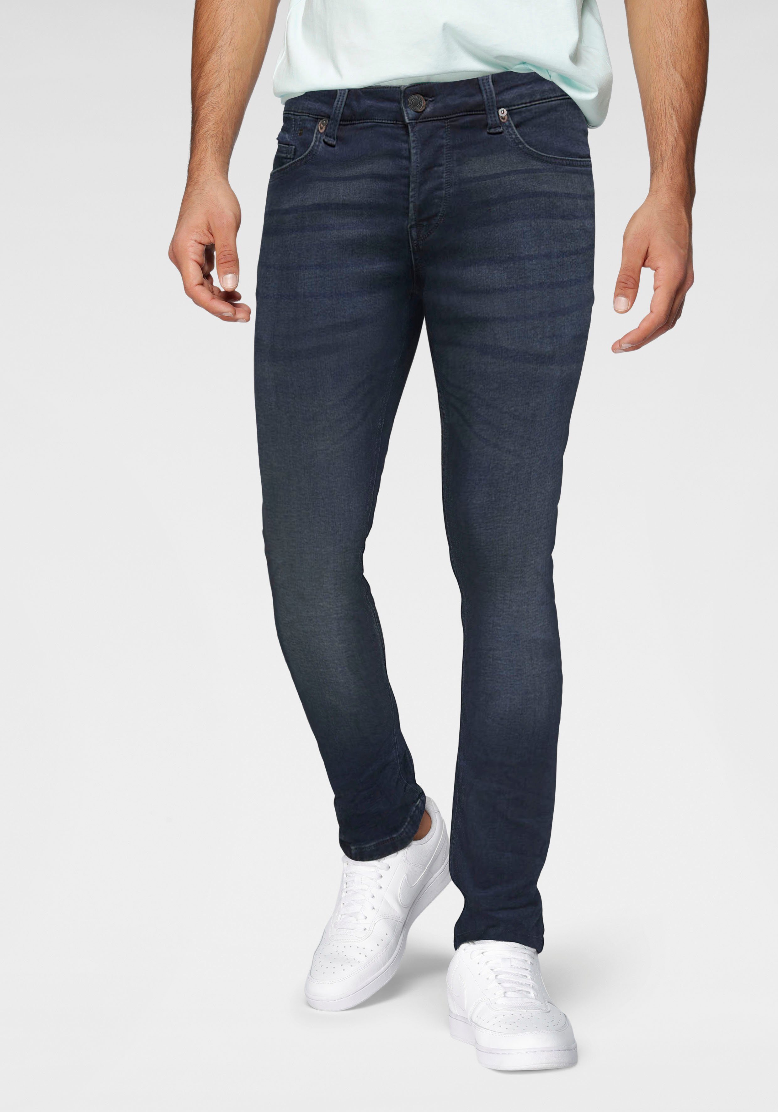 only  sons skinny fit jeans loom life jog blauw