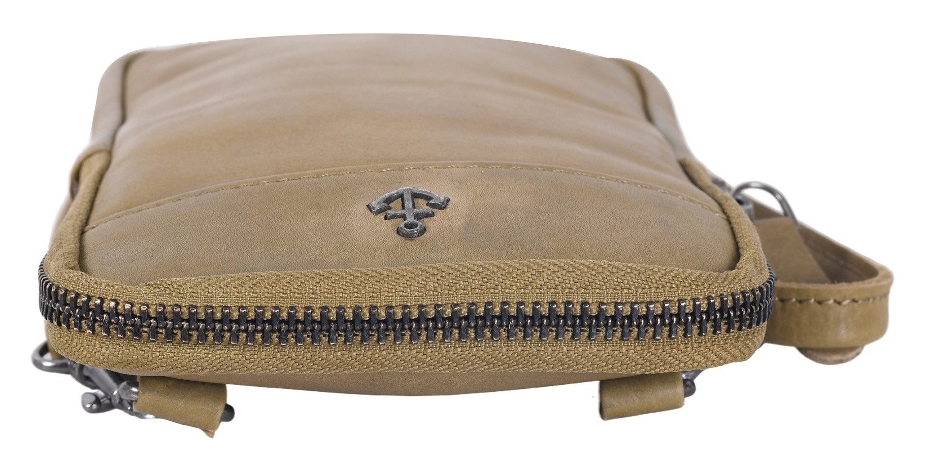 HARBOUR 2nd Minibag BENITA van stevig leer met kenmerkende merk-anker-label