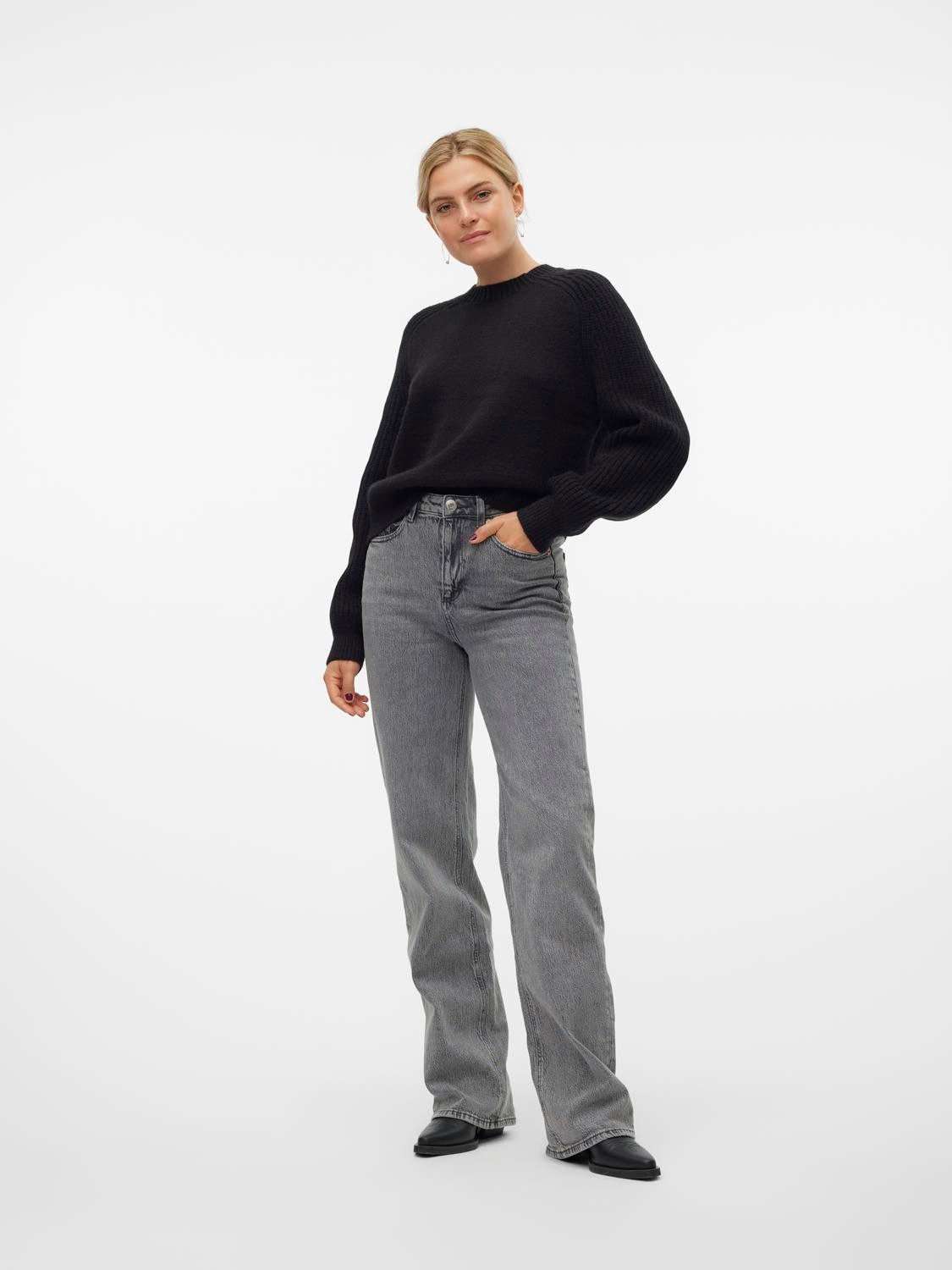 Vero Moda Trui met ronde hals VMENYA LS O-NECK PULLOVER BOO