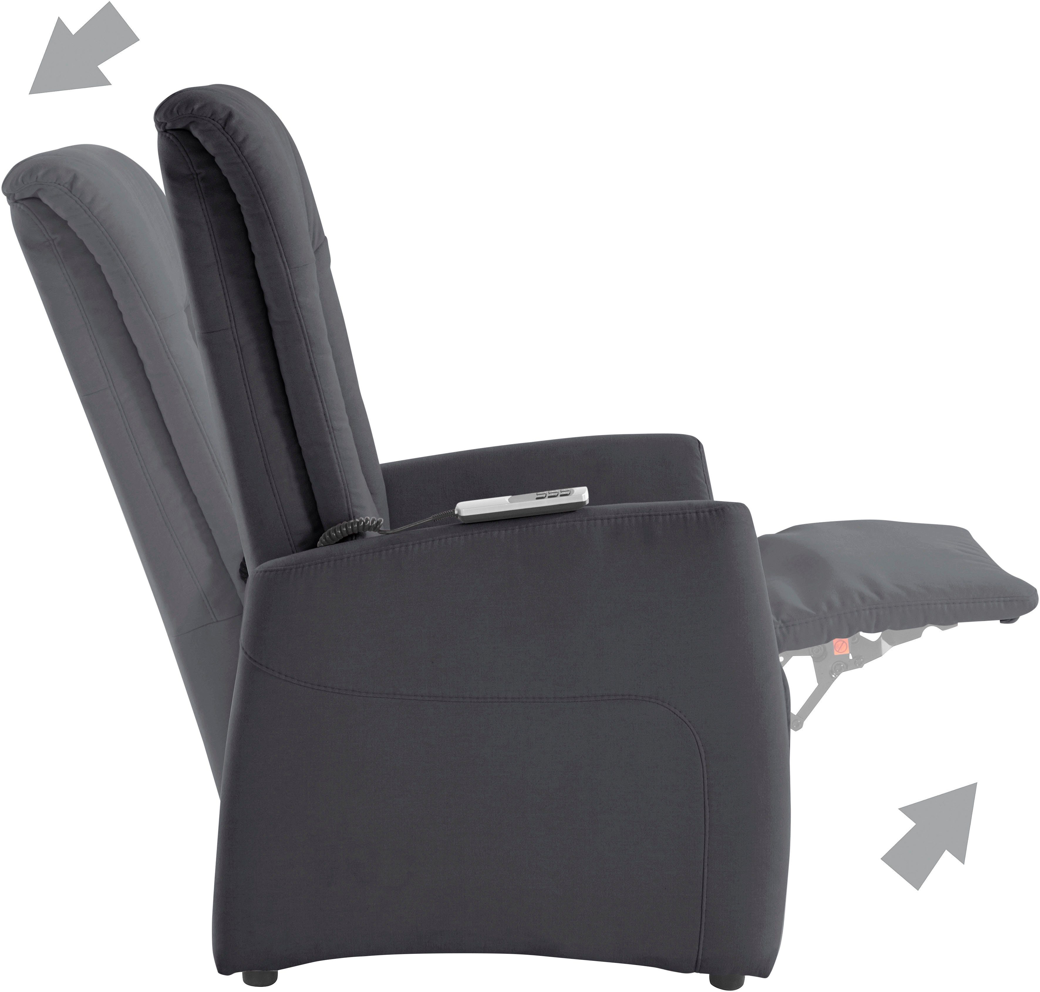 sit&more Relaxfauteuil MELISSA naar keuze elektrisch of handmatig verstelbaar, optioneel opstahulp