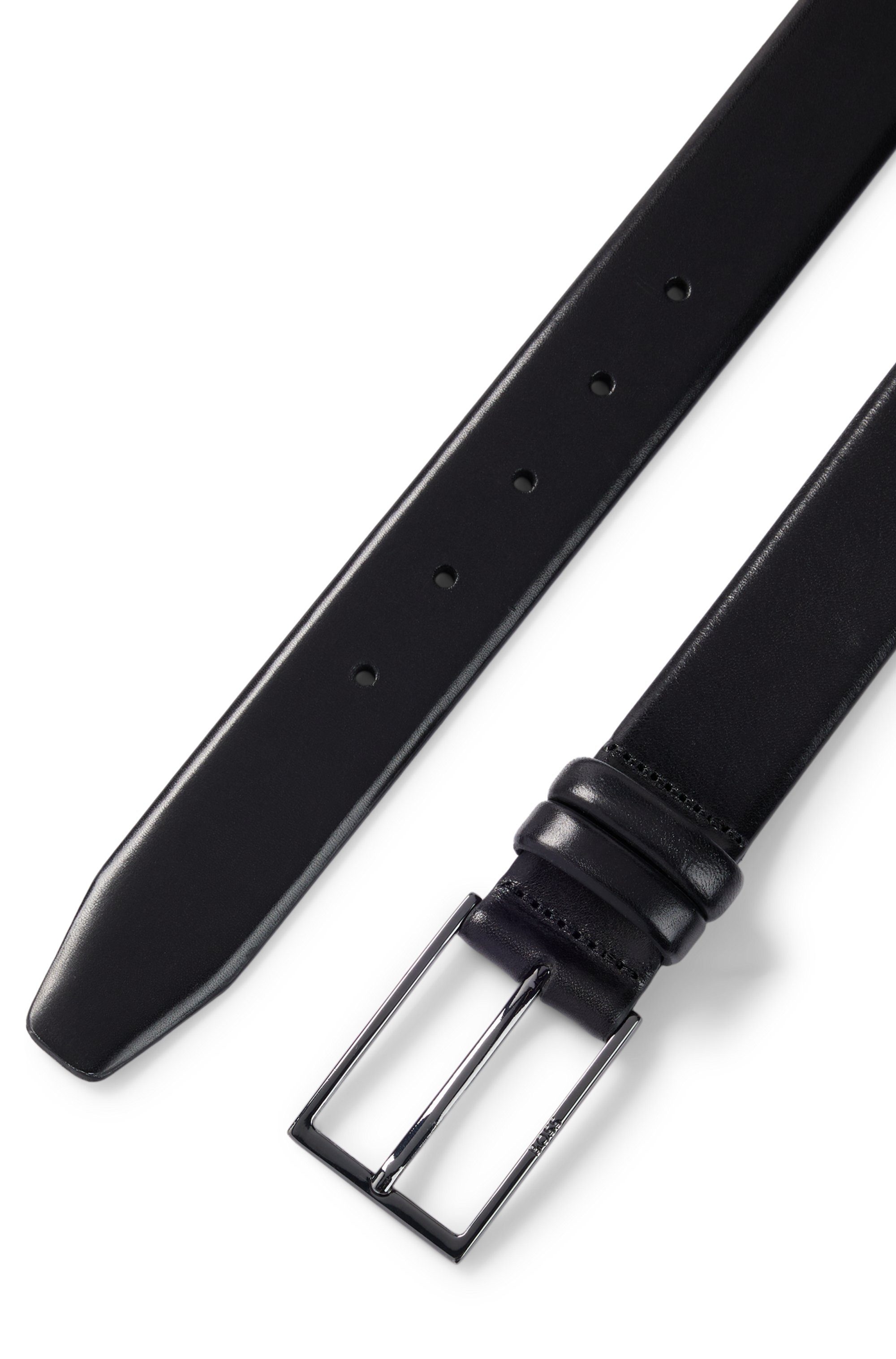 Boss Leren riem CARMELLO van gelooid leer met hugo boss logo-embossing op metalen sluiting