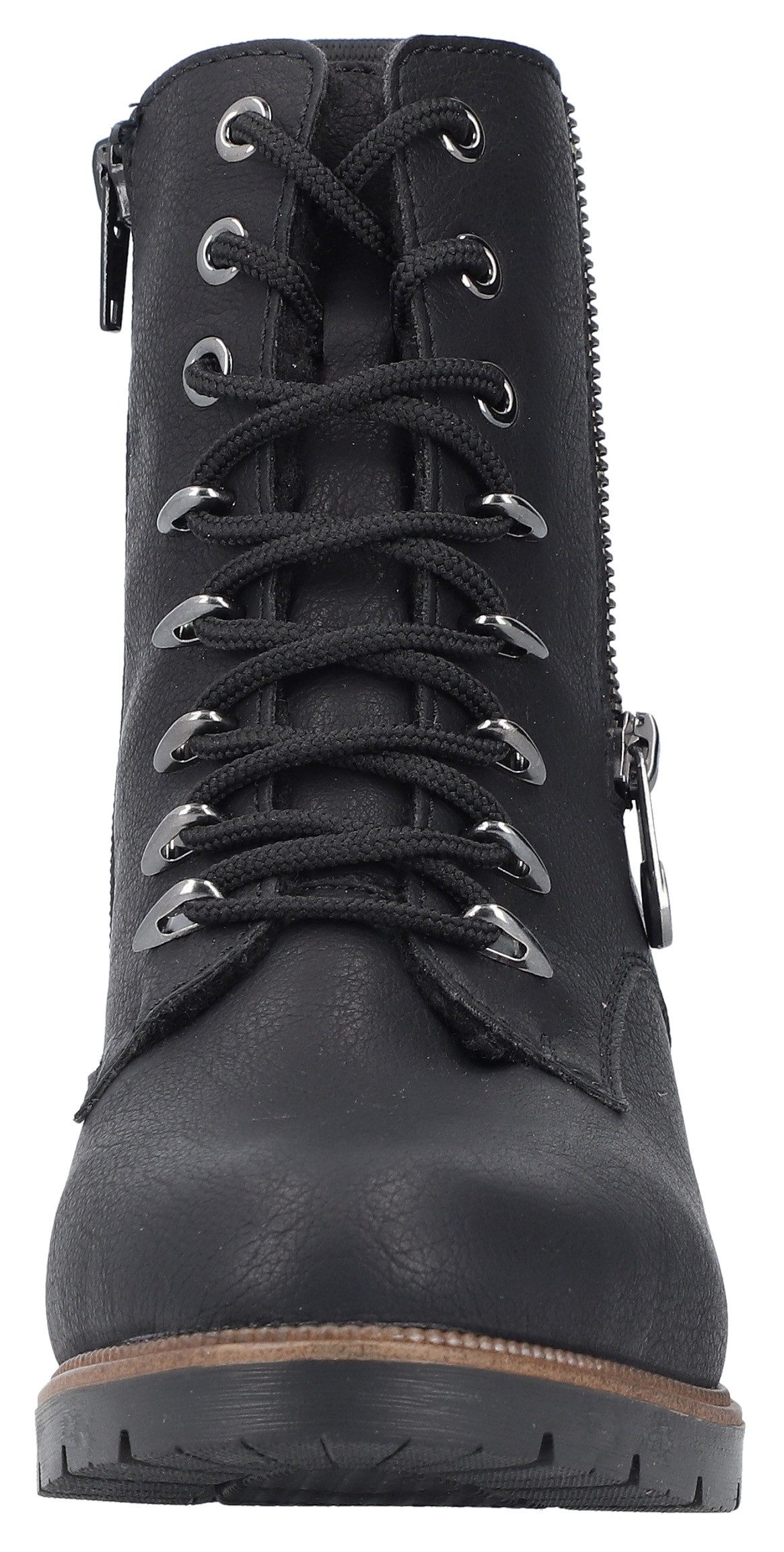 Rieker Winterlaarsjes veterschoenen, veterschoenen, hakken, smalle vorm