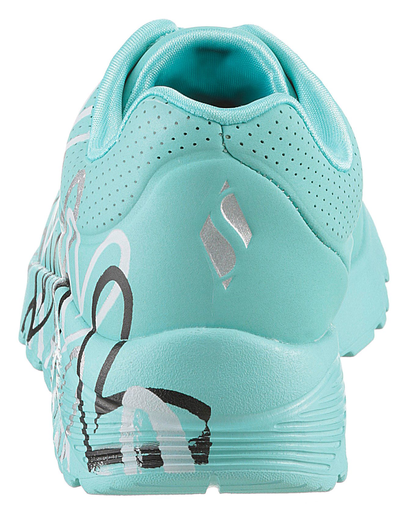 Skechers Sneakers UNO LITE-METALLIC LOVE , wedge-veterschoen, skech-air functie, maat sjabloon om te downloaden