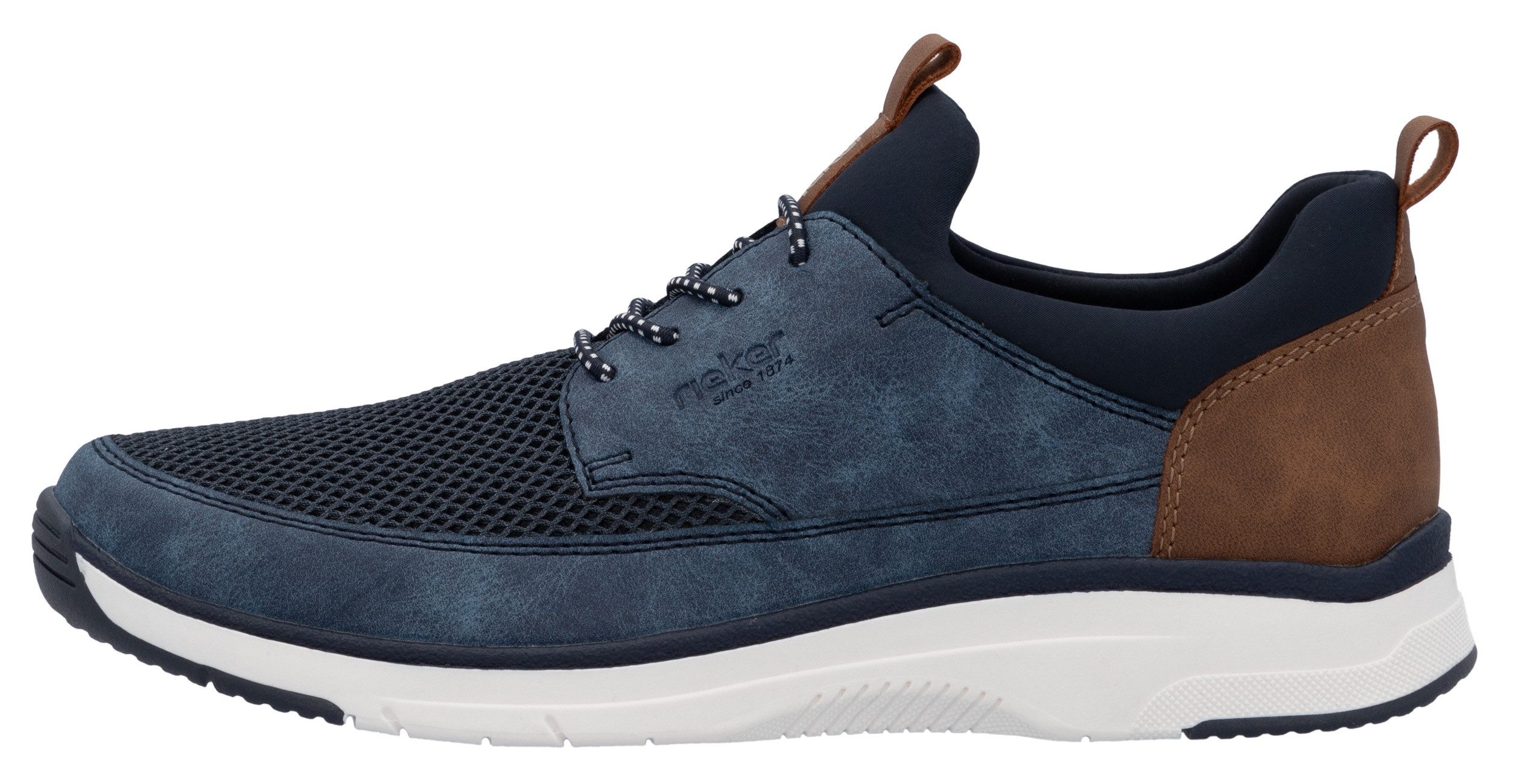 Rieker Slip-on sneakers , vrijetijdsschoen, lage schoen, instapschoen met elastiek