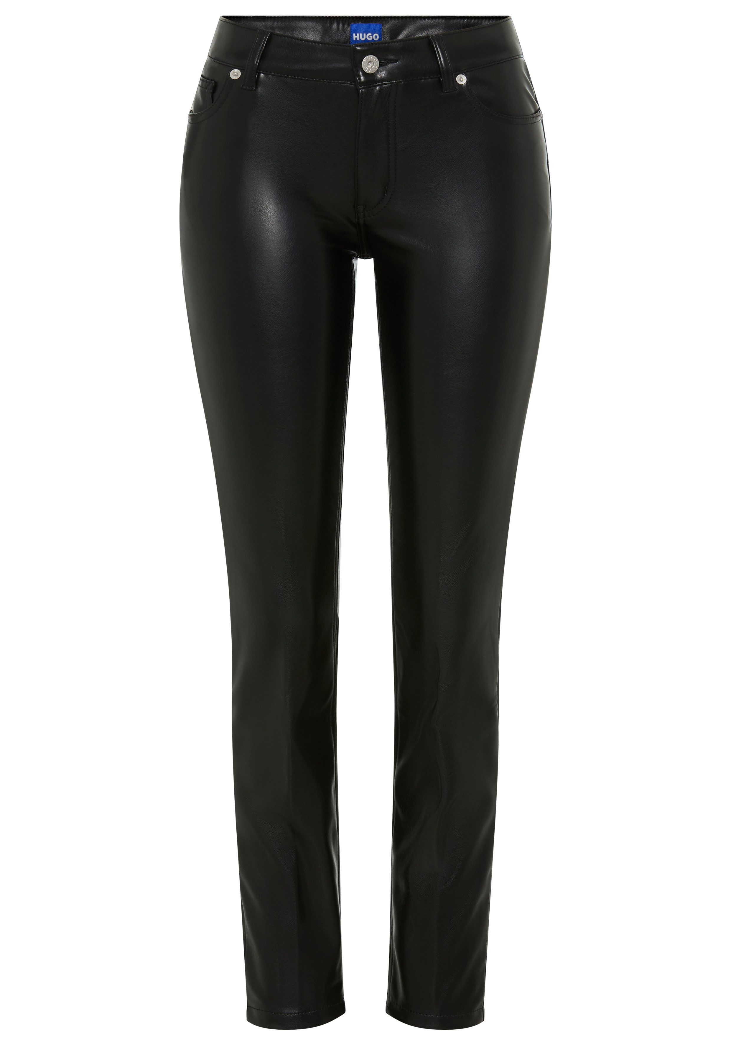 HUGO Blue Imitatieleren broek