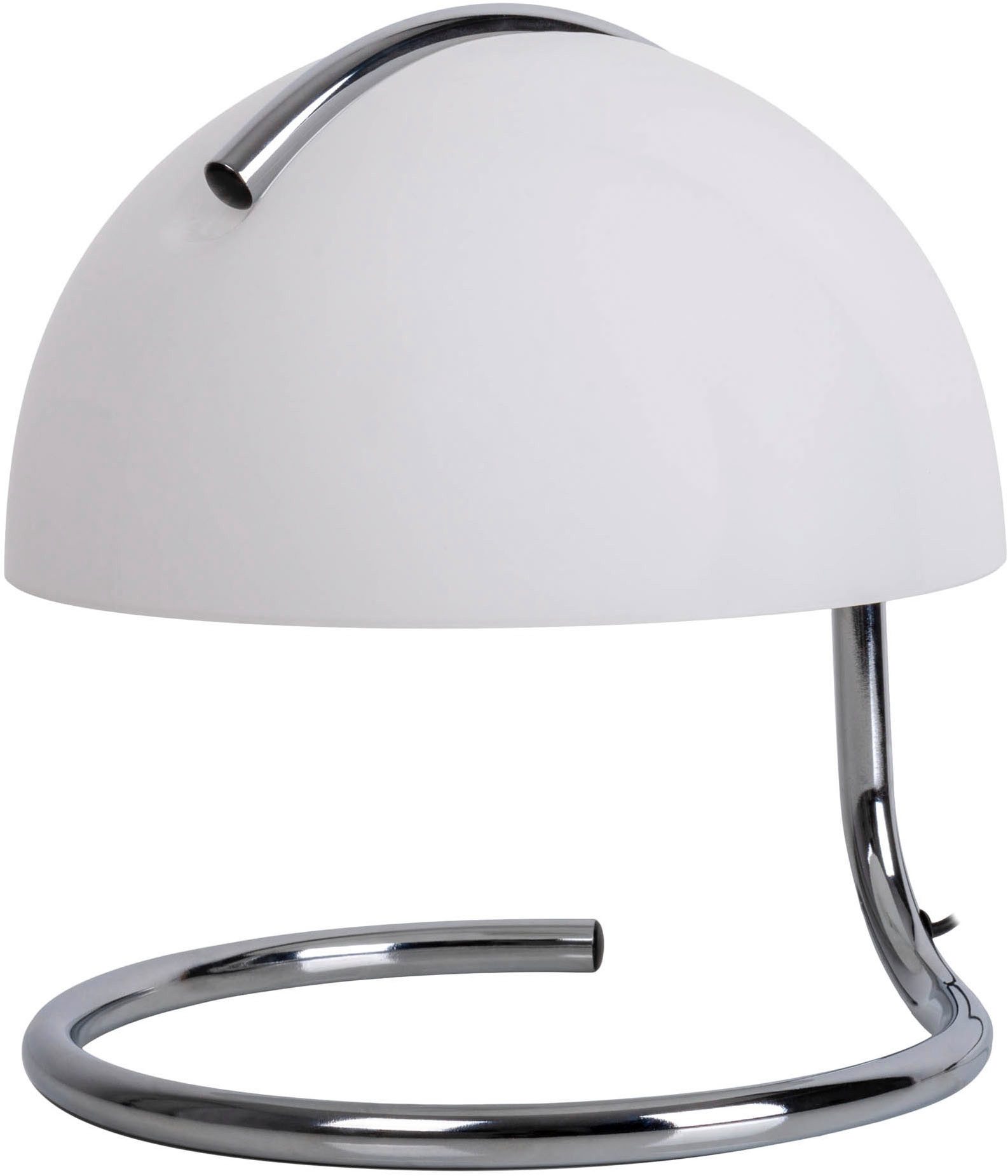 näve Tafellamp Burano halfronde glazen kap, 1x e27, snoer zwart 150cm (1 stuk)