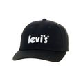 levi's baseballcap uniseks poster logo cap zwart