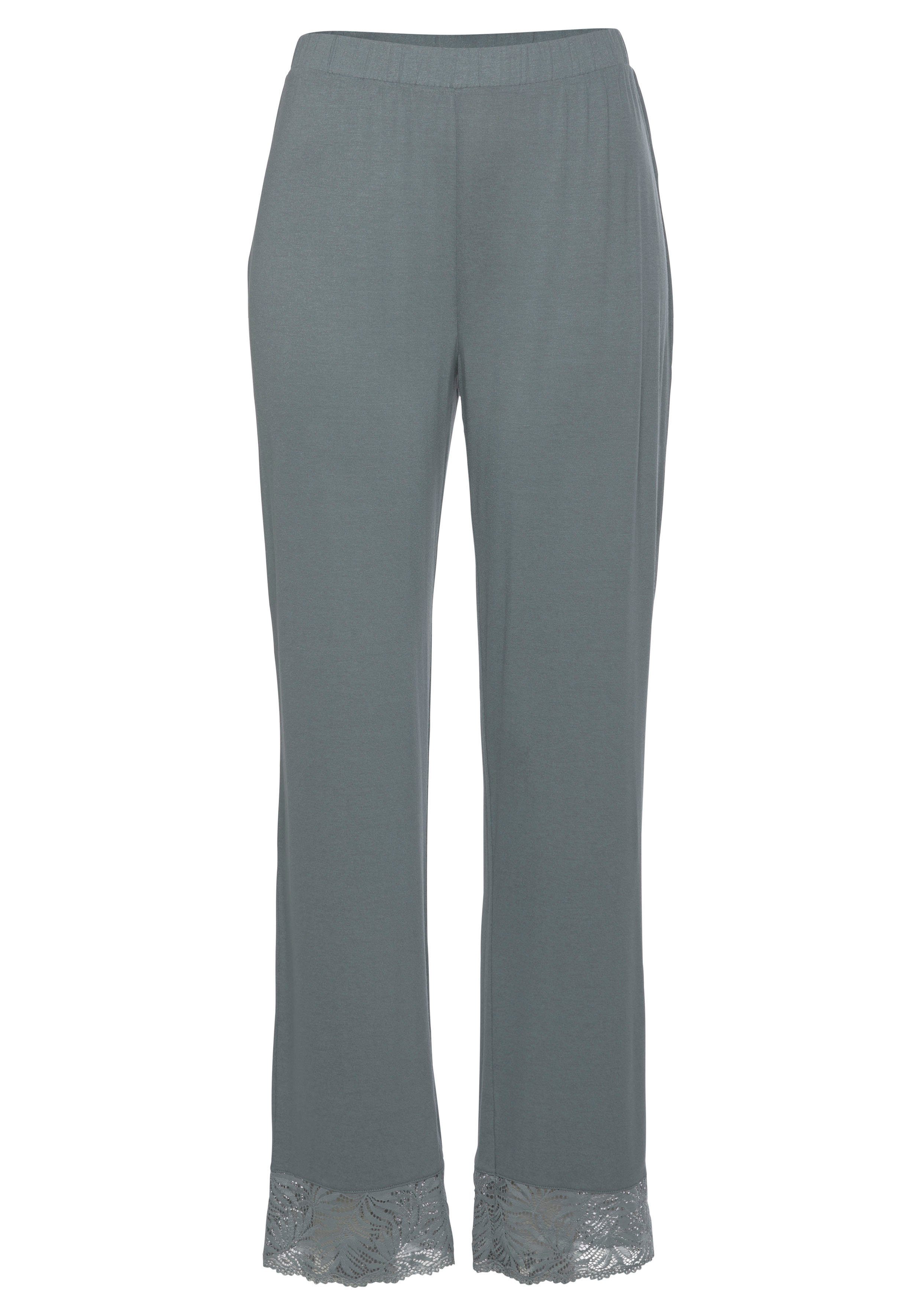 Lascana Pyjamabroek met chique kanten details