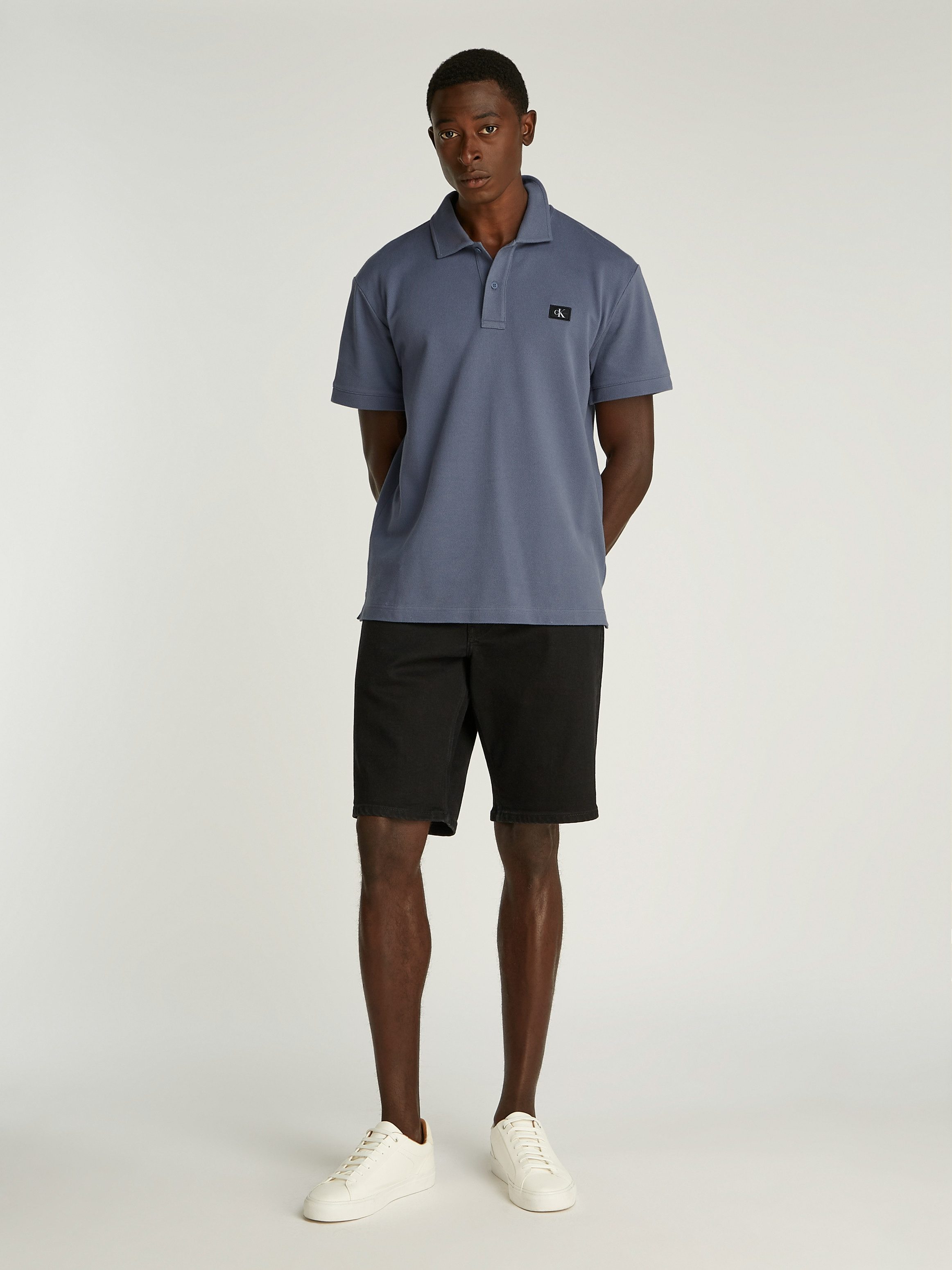 Calvin Klein Poloshirt WOVEN LABEL POLO