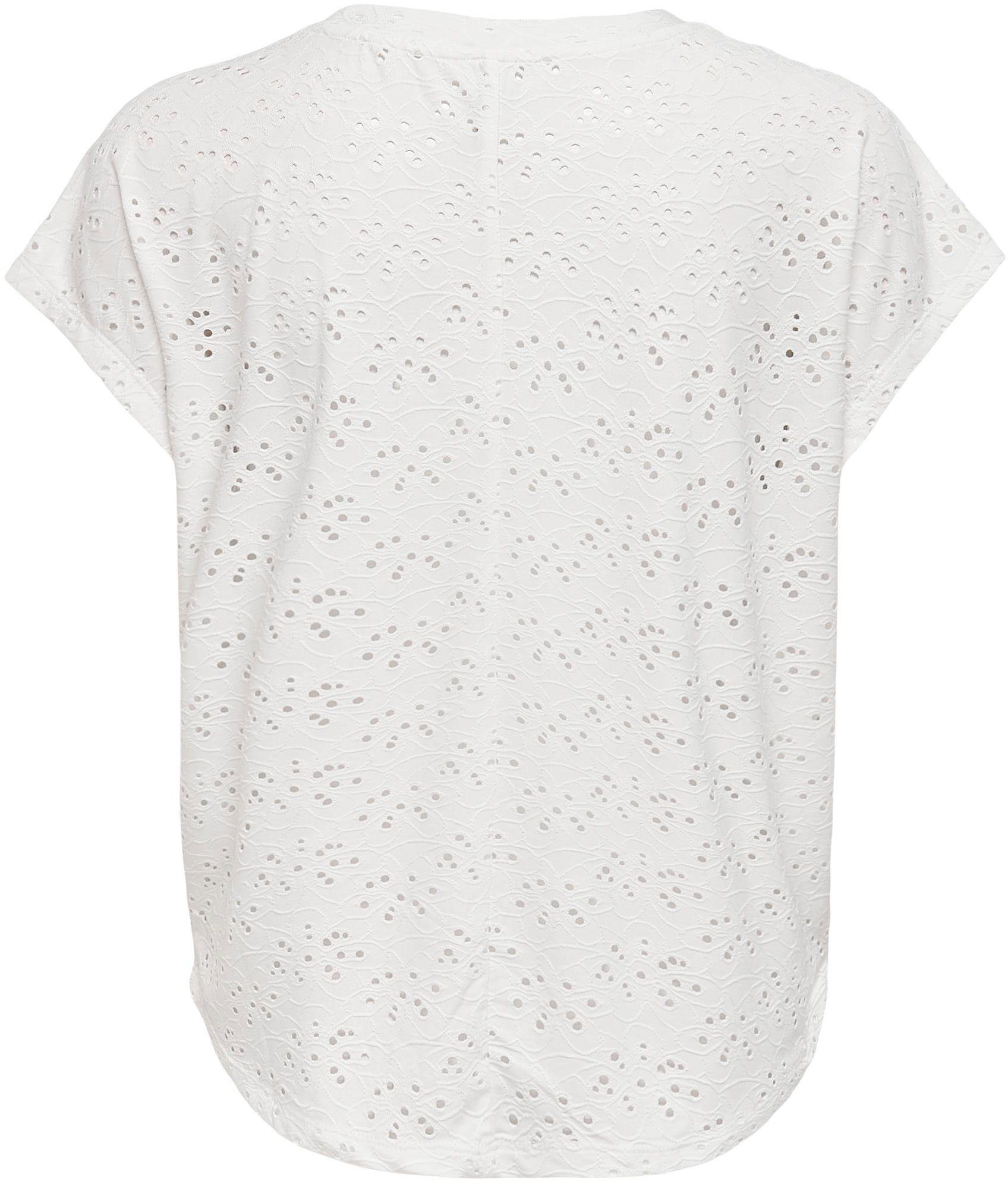 Only Shirt met korte mouwen ONLSMILLA S/S TOP JRS NOOS