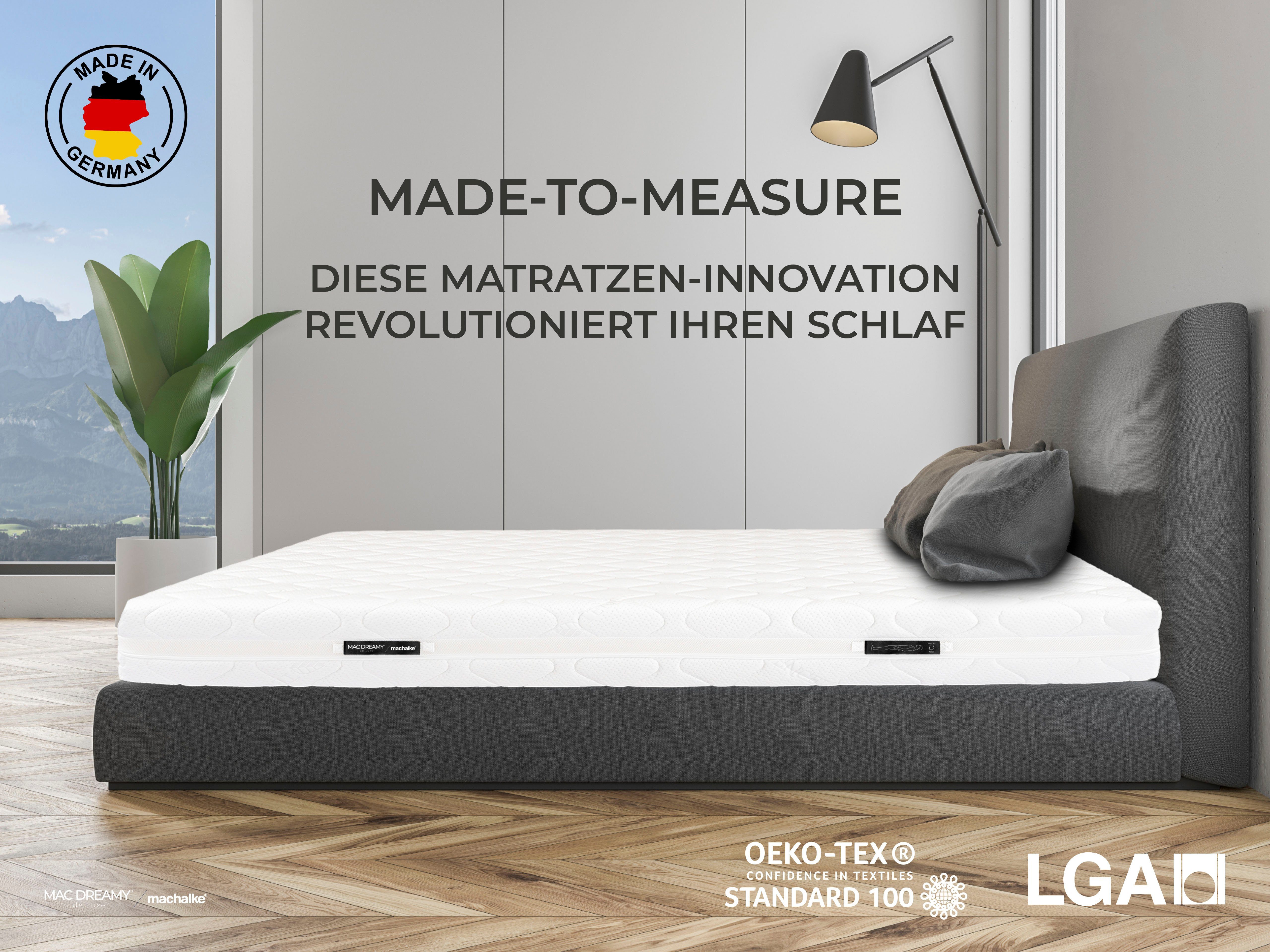 machalke® Koudschuimmatras Mac Dreamy de Luxe Premium matras in verschillende afmetingen, luxueuze tweezijdig te gebruiken matras hoogte 20 cm