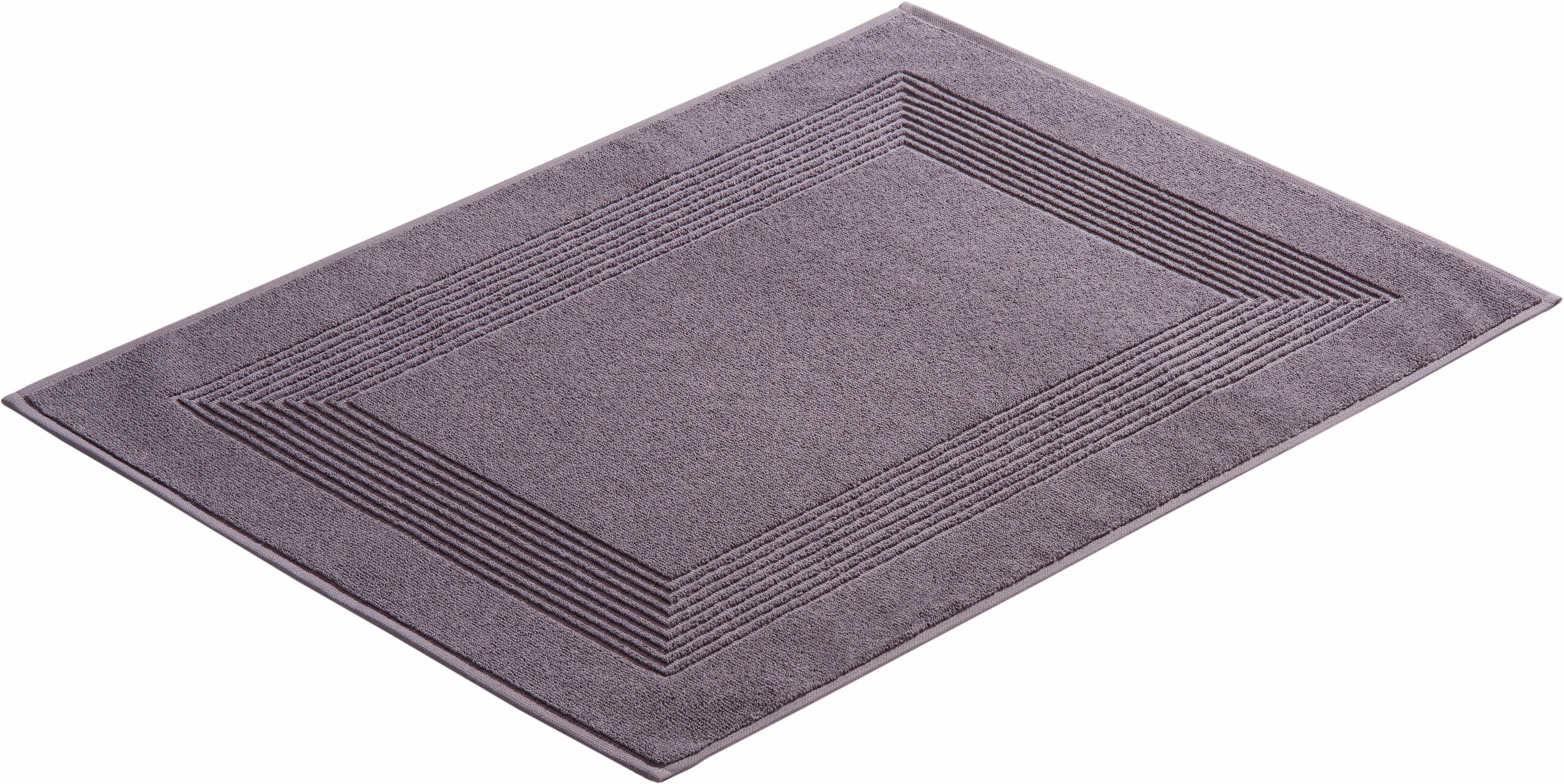 Vossen Badmat Nieuwe Generatie Badmat, met bies, hoog-laag effect, 100% supersoft katoen (1 stuk)