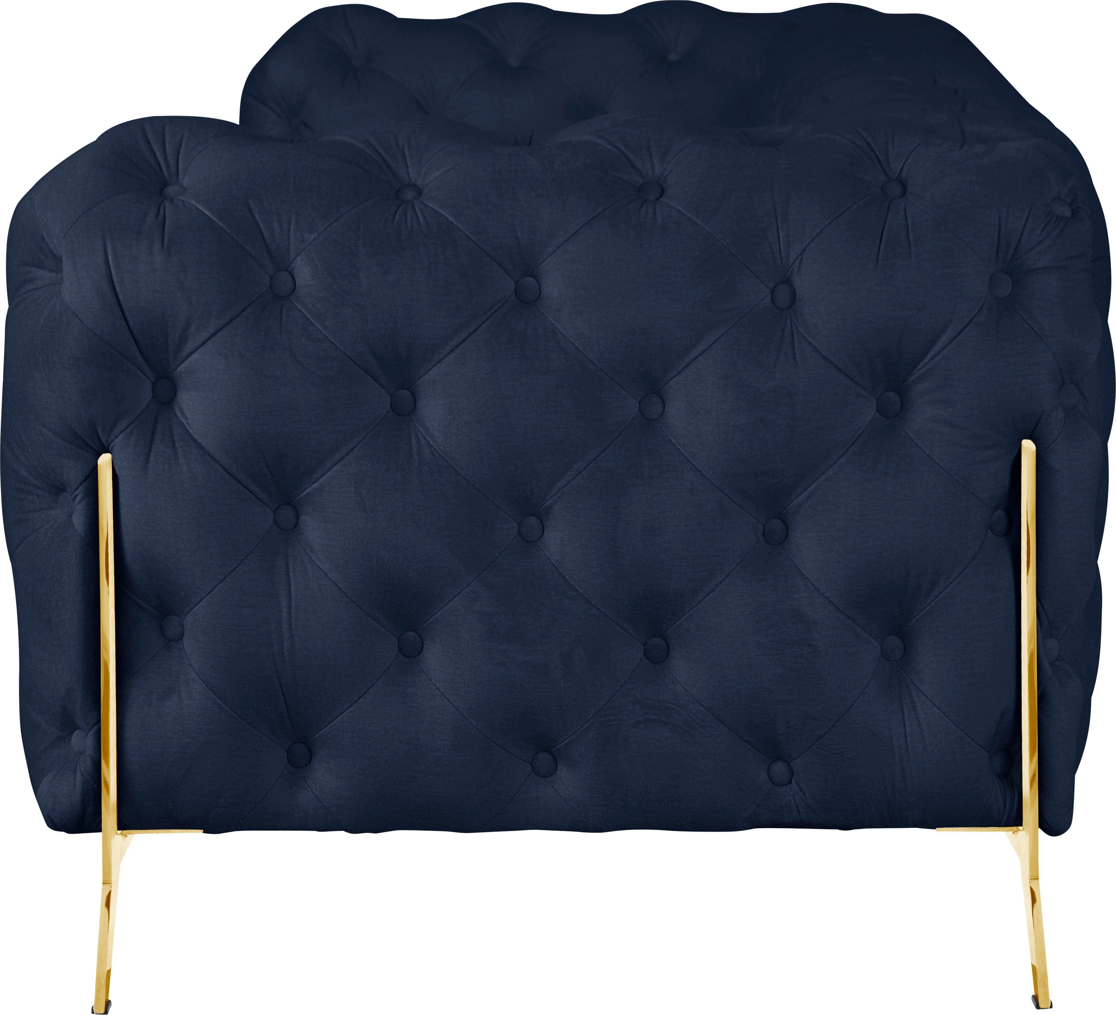 Leonique Chesterfield-bank Amaury luxueuze capitonnage, moderne chesterfield look, kleur van de poten ter keuze