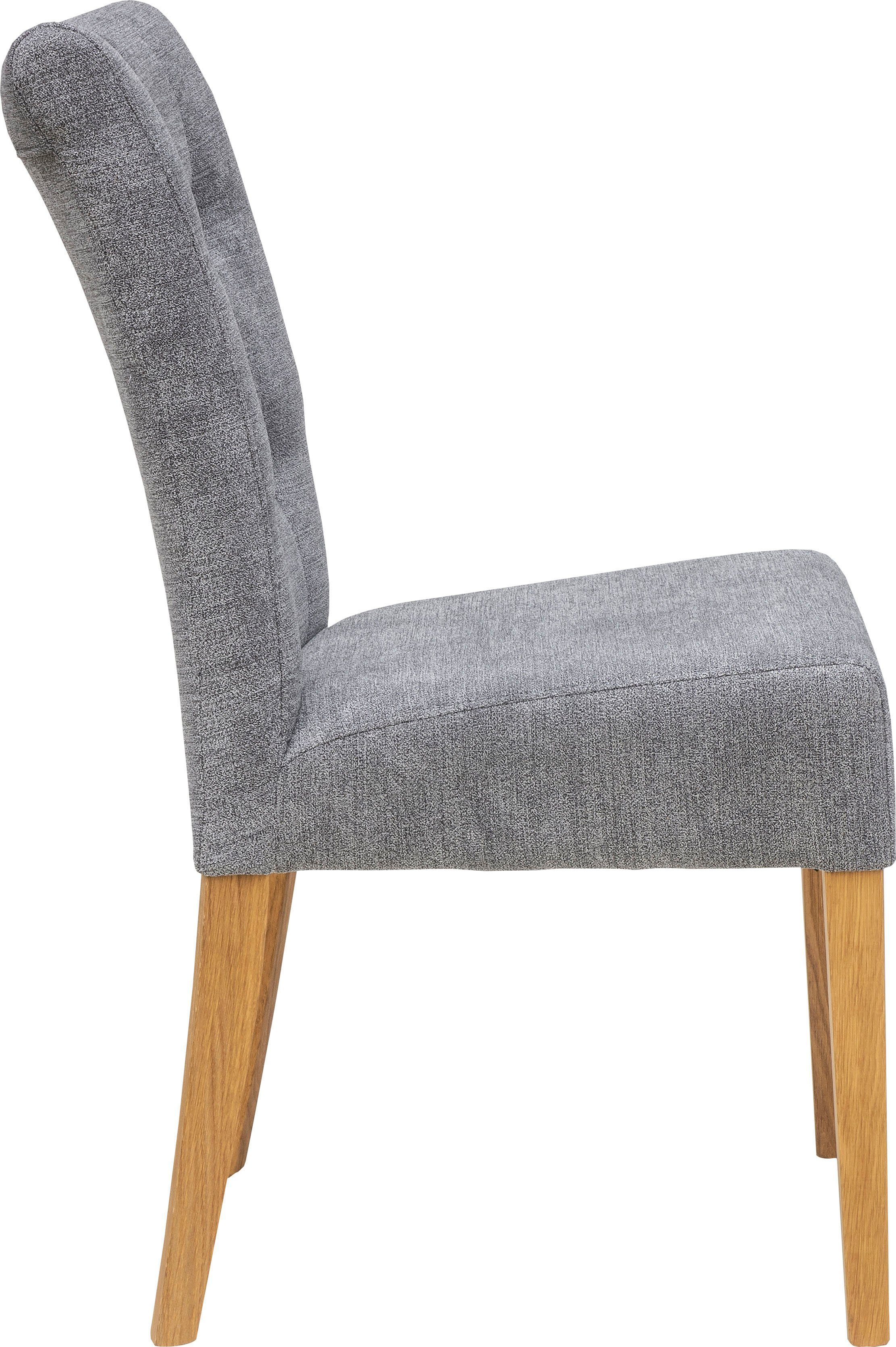 Home affaire Stoel Queen Eetkamerstoel met capitonnage, set van 2, 4 of 6