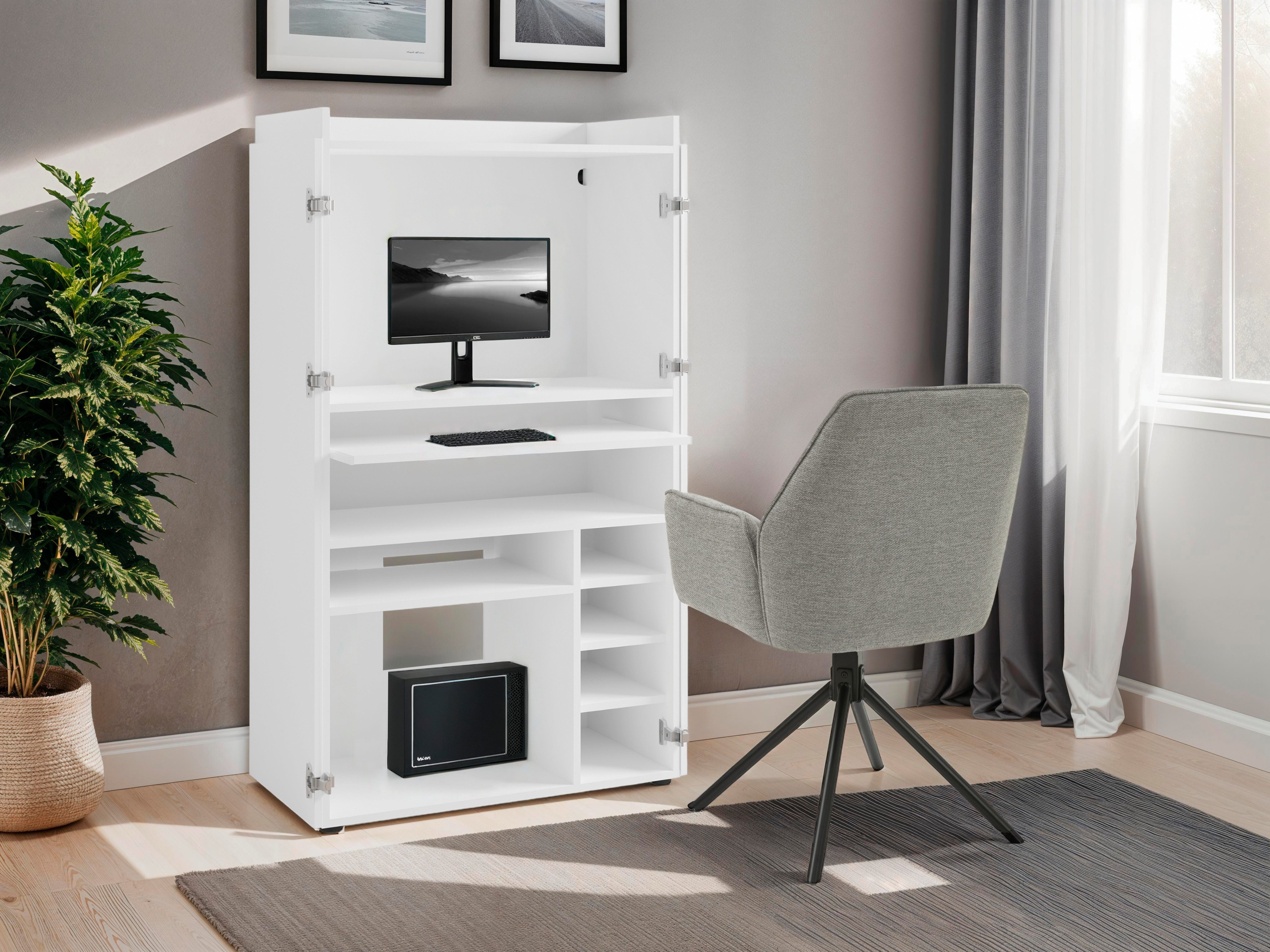 byLIVING Secretaire Janne ruimtebesparende werkoplossing voor de woonruimte met veel bergruimte