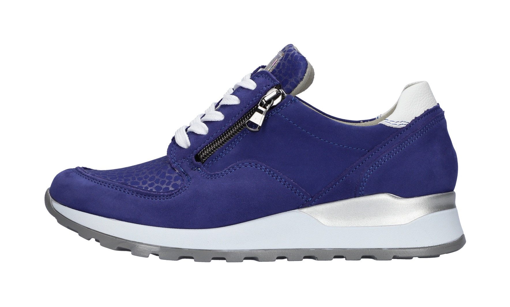 Waldläufer Sneakers met sleehak Hiroko , veterschoenen, vrijetijdsschoen, lage schoen, contrasterende afwerking, breedte h