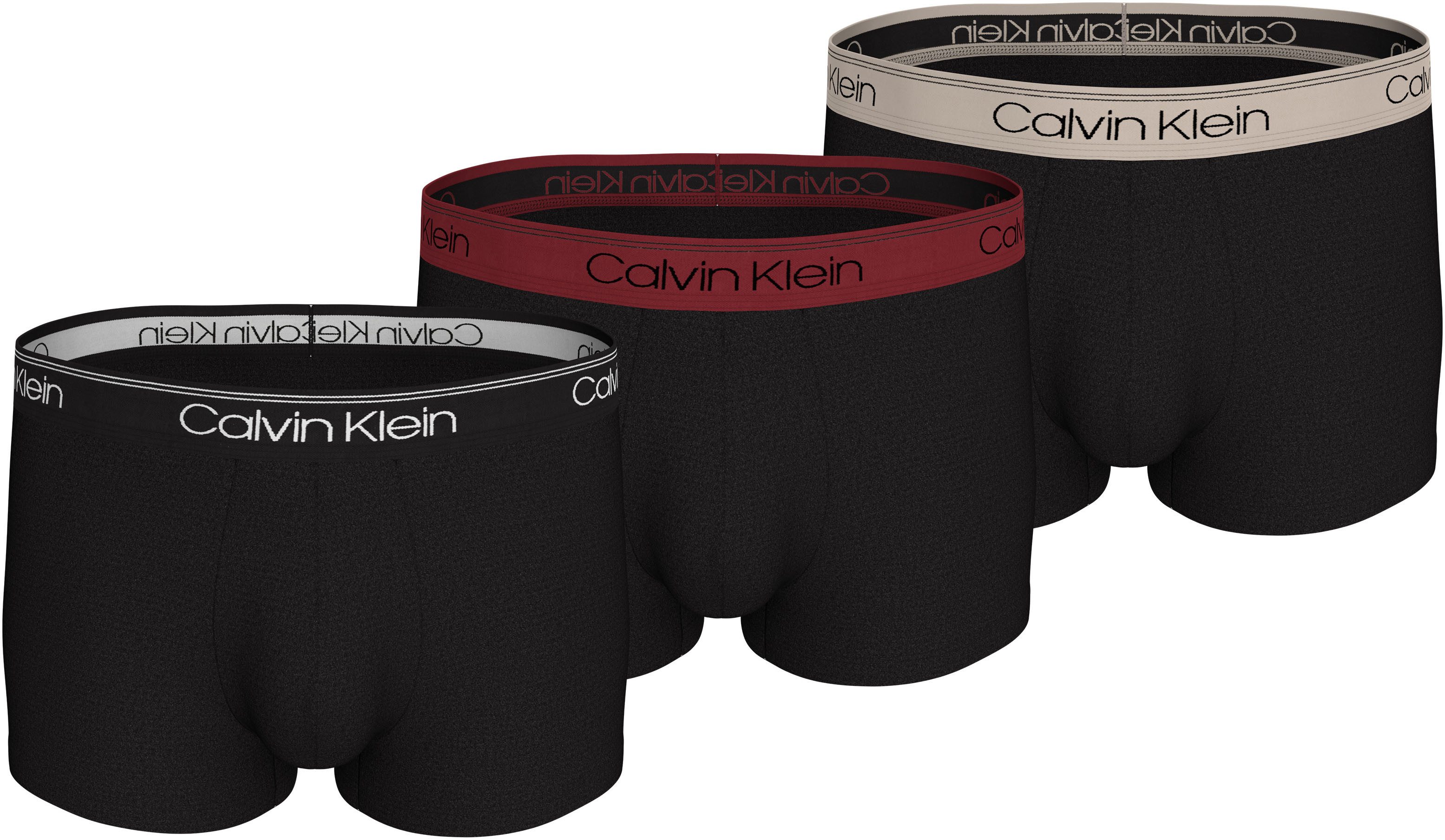 Calvin Klein Trunk LOW RISE TRUNK 3PK met logo-stretchband (3 stuks)