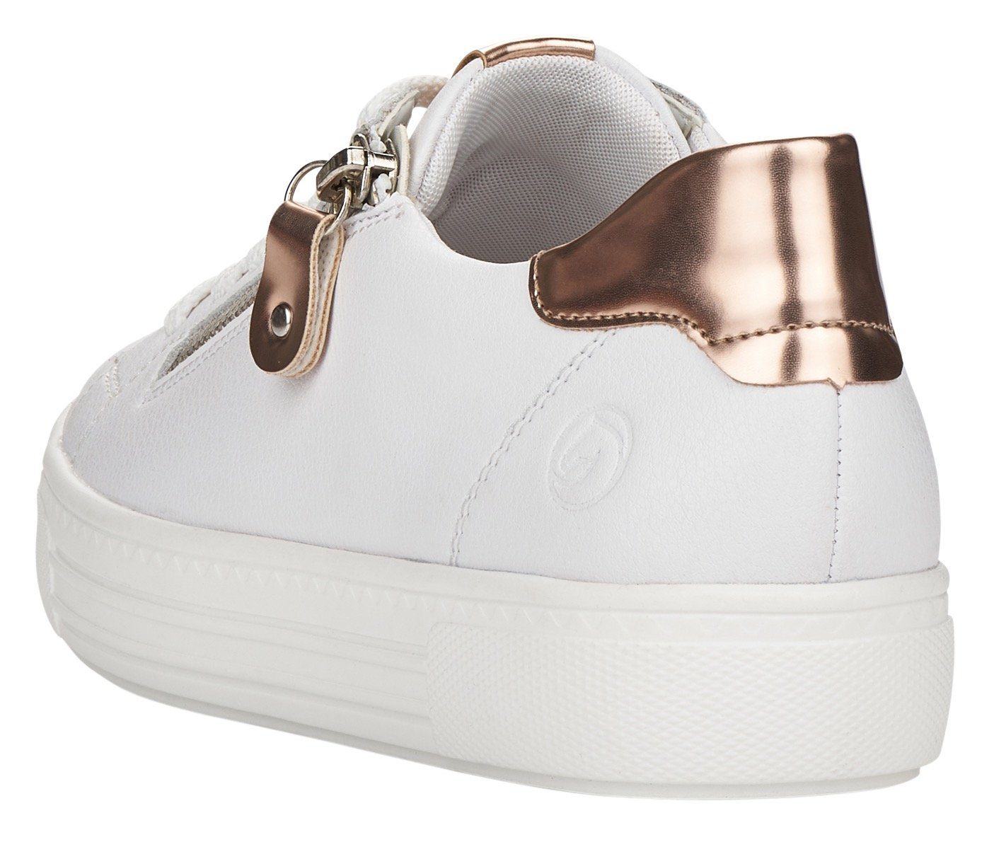 Remonte Plateausneakers met soft-foam binnenzool, vrijetijdsschoen, lage schoen, veterschoen