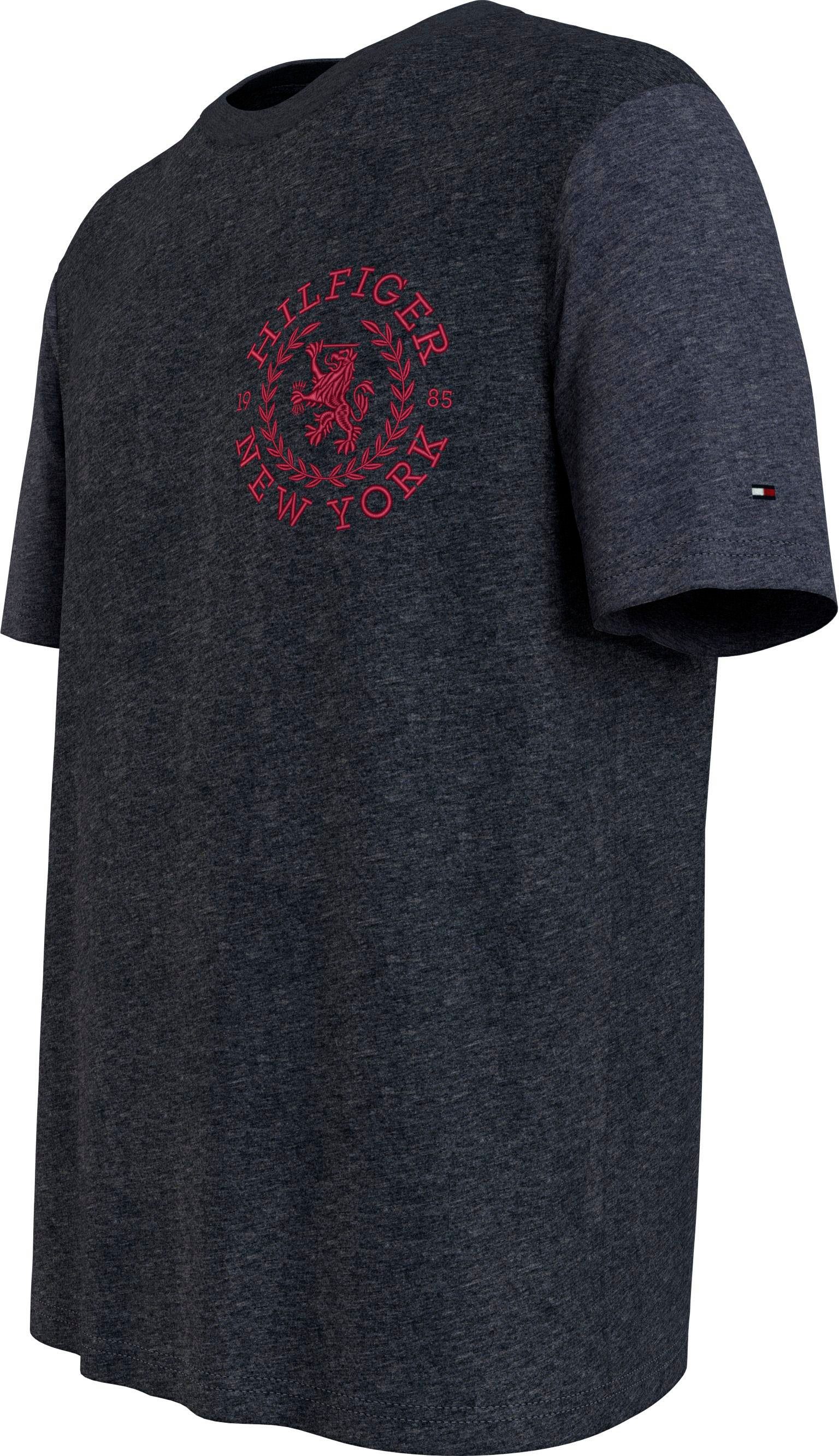 Tommy Hilfiger Shirt met korte mouwen ICON CREST TEE met -borduursel op borsthoogte