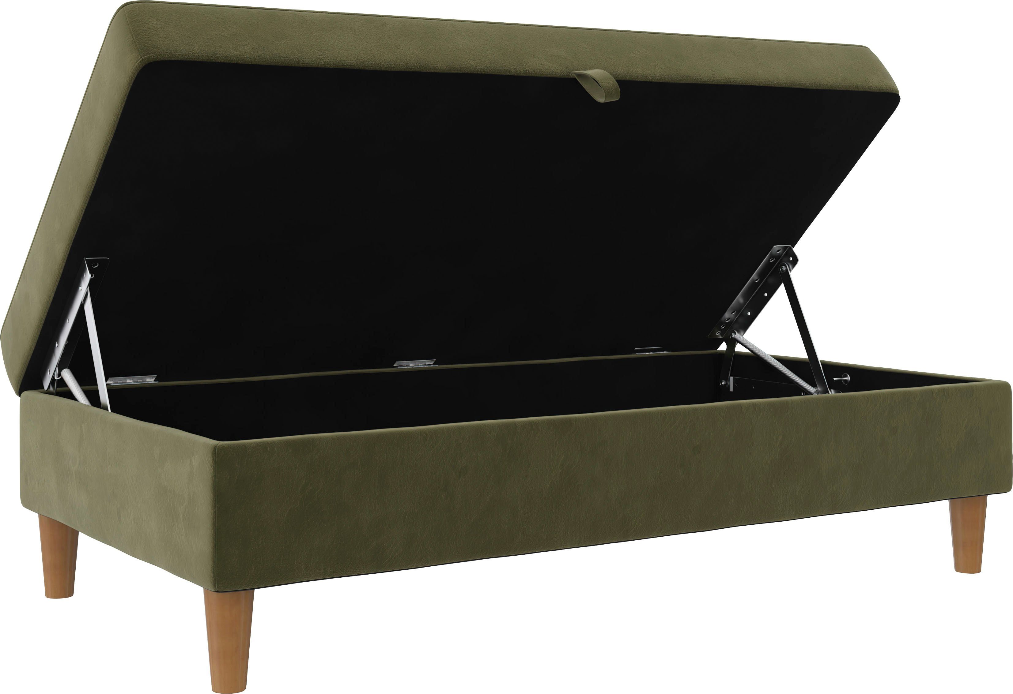 Dorel Home Hocker met bergruimte Lilly met bergruimte, vrij in ruimte plaatsbaar, zithoogte 43 cm (1 stuk)