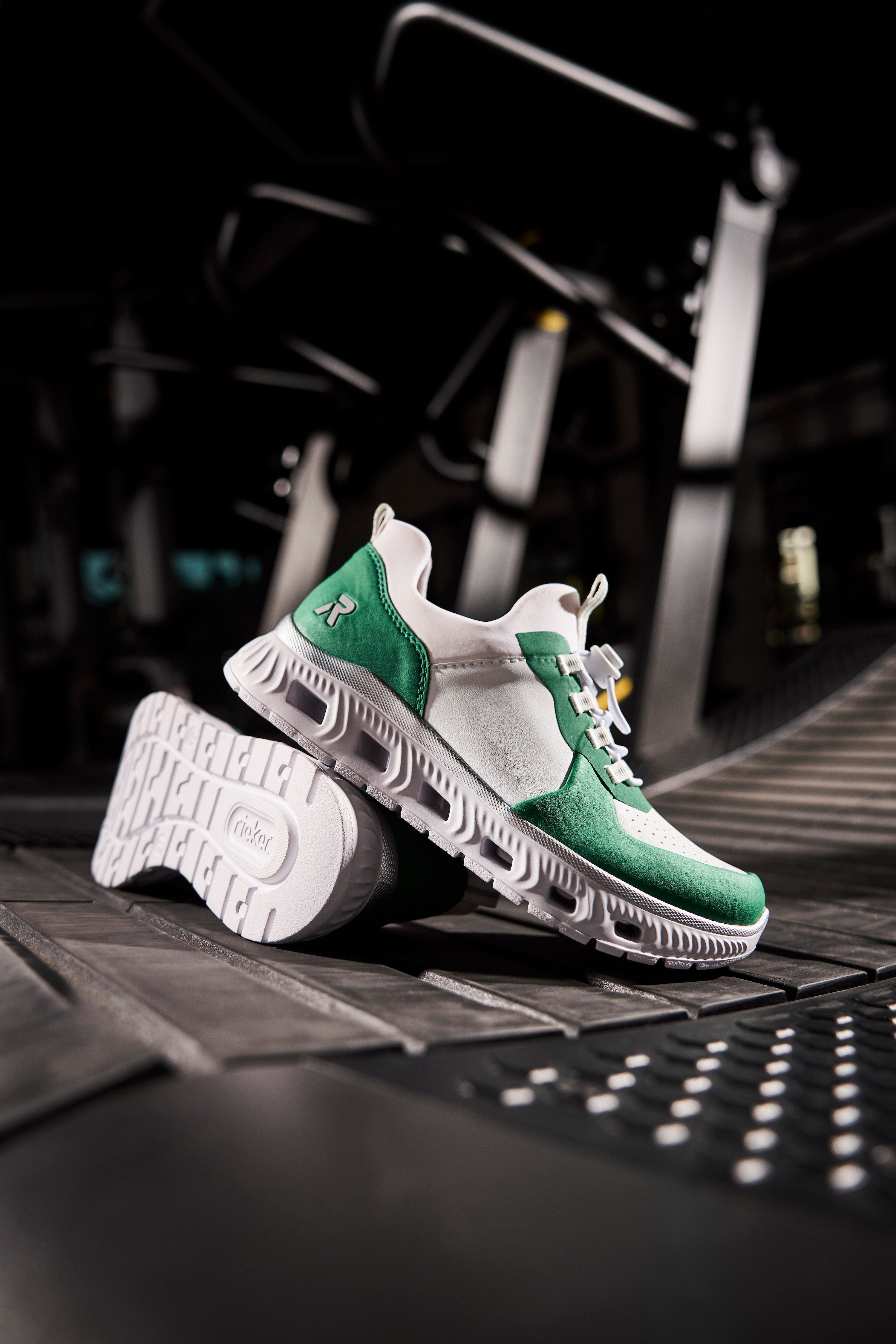 RIEKER Sport Slip-on sneakers Vegan , instapschoen, lage schoen, vrijetijdsschoen met snel sluiting