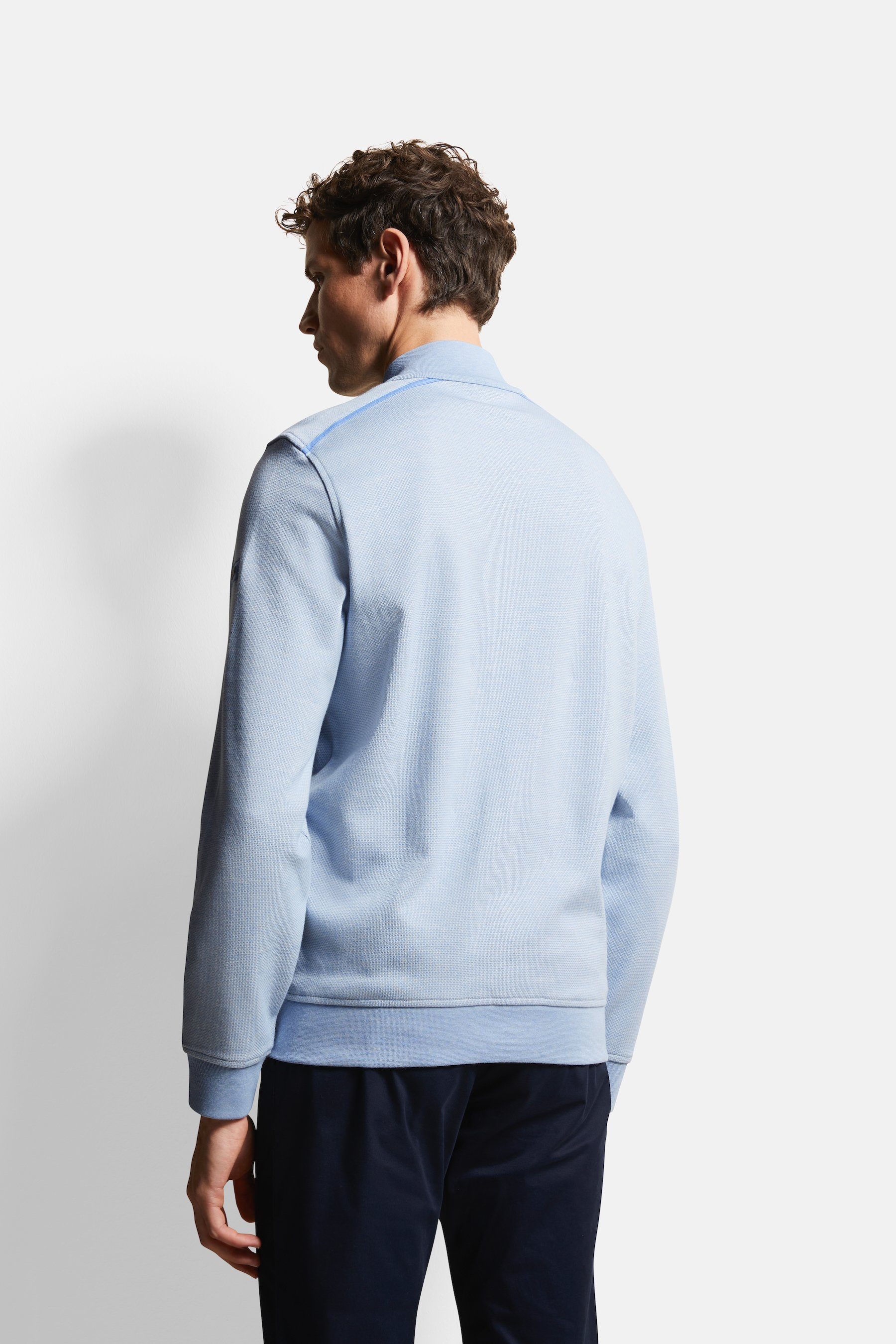 Bugatti Sweatshirt met collegkraag