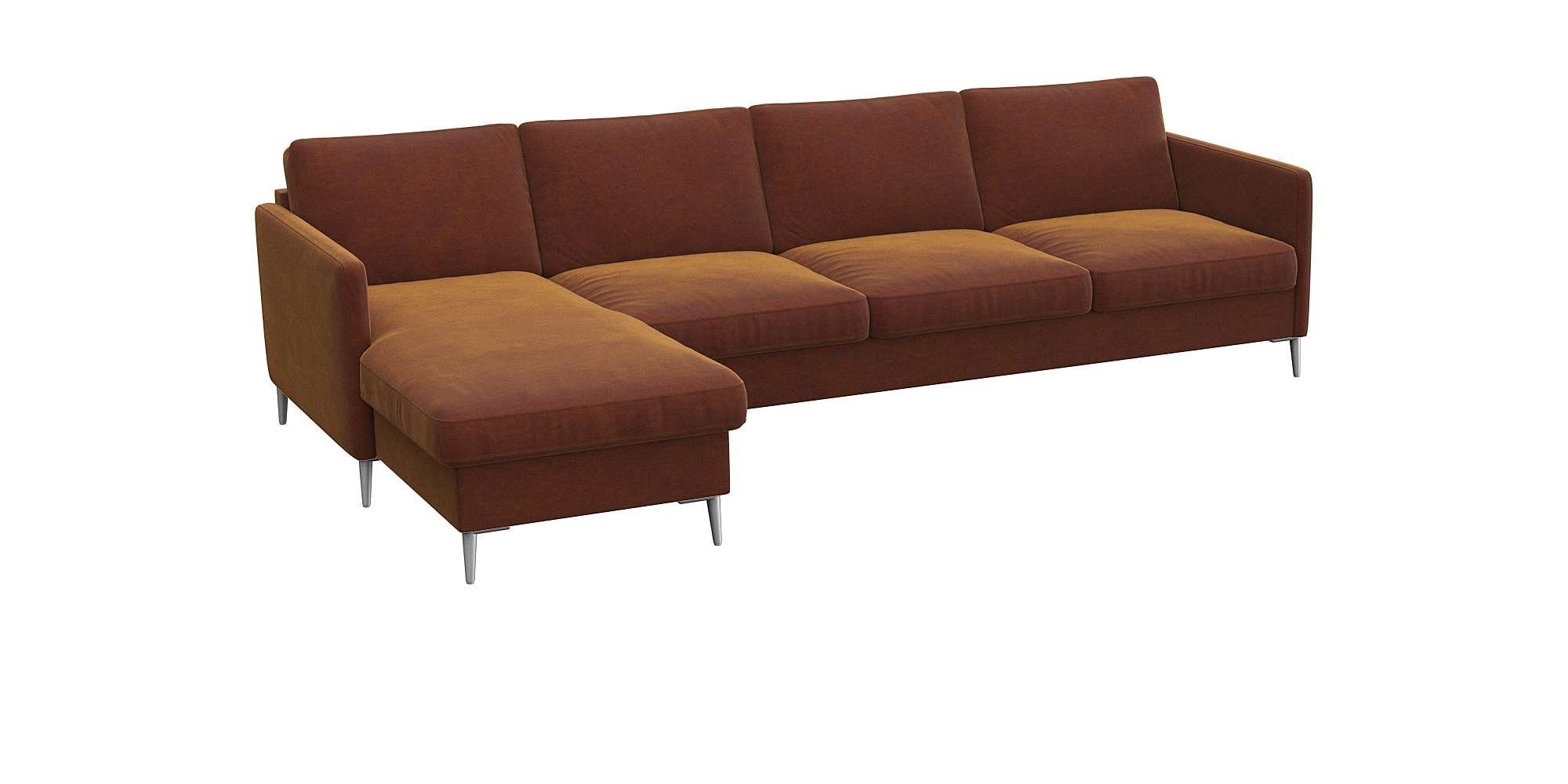 FLEXLUX Hoekbank Fiore, super zitcomfort door koudschuim in de zitting, L-vorm