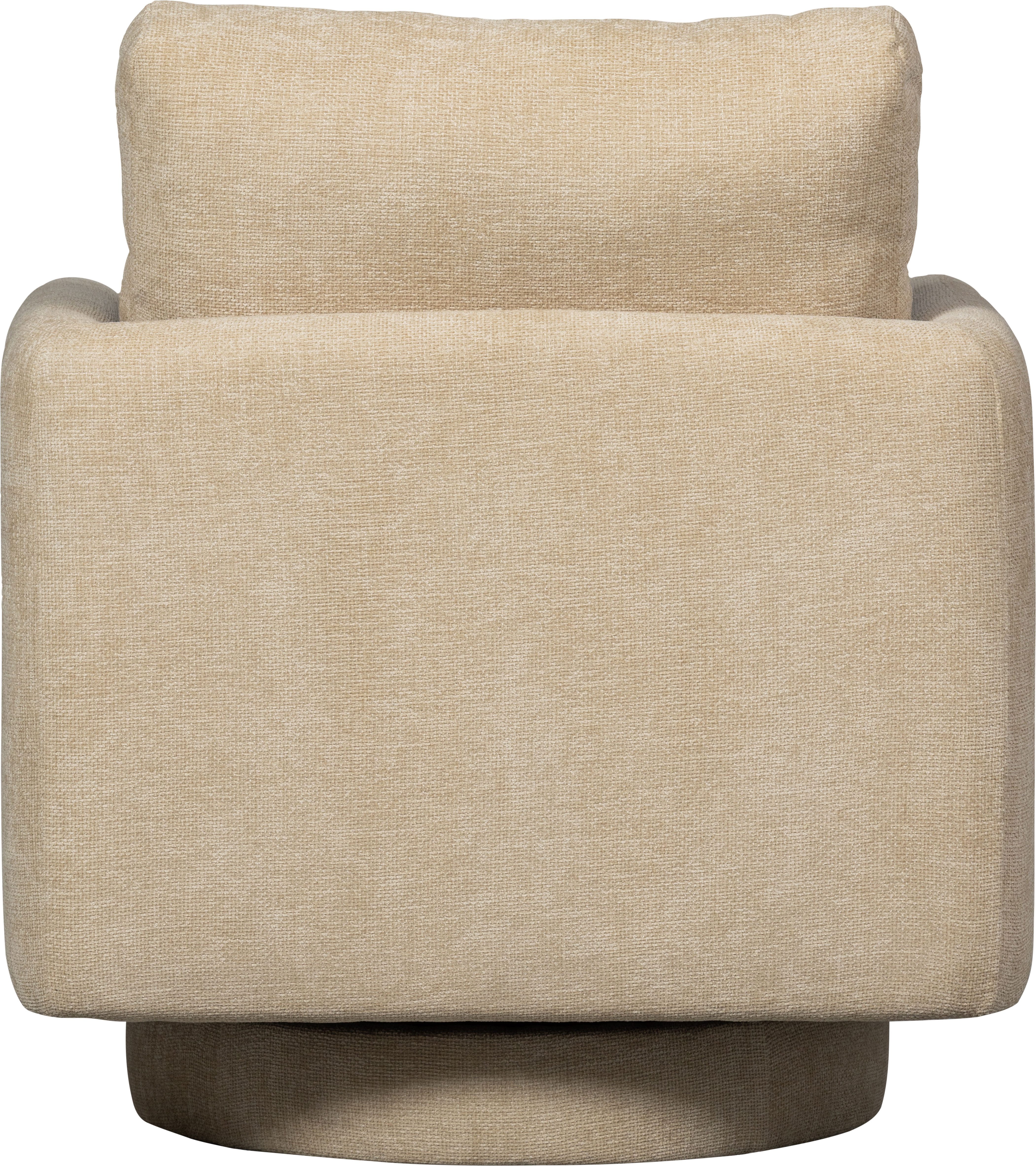 WOOOD Draaibare fauteuil OSCAR met zachte chenille bekleding, breedte 78 cm
