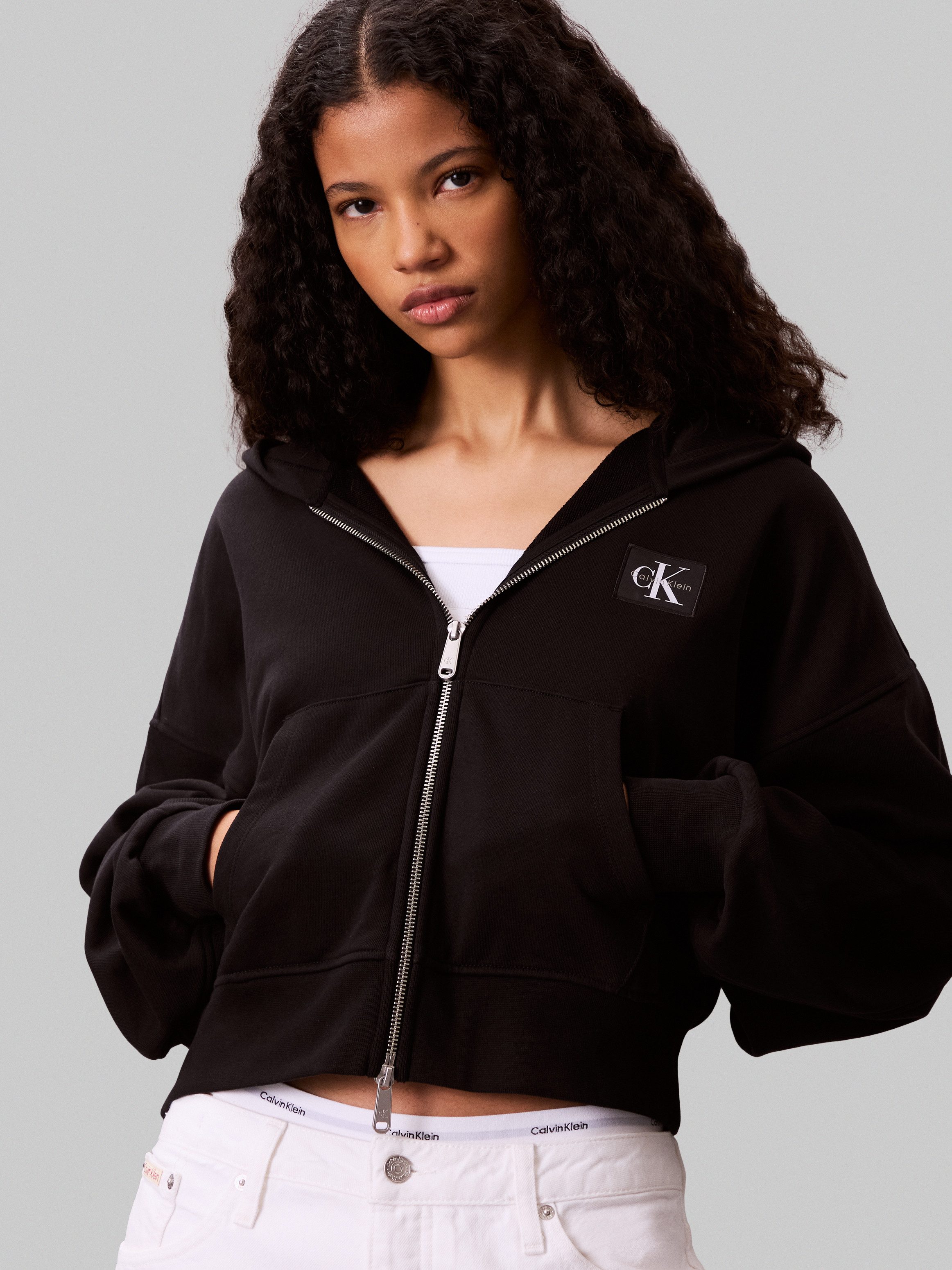 Calvin Klein Hoodie A- FRNCH TRRY BDG LG