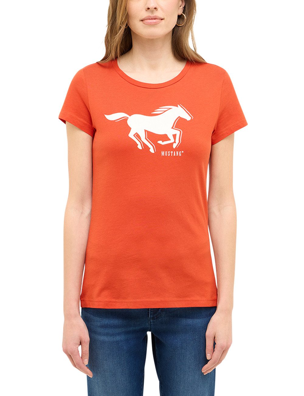 MUSTANG Shirt met korte mouwen Dames stijl Loa