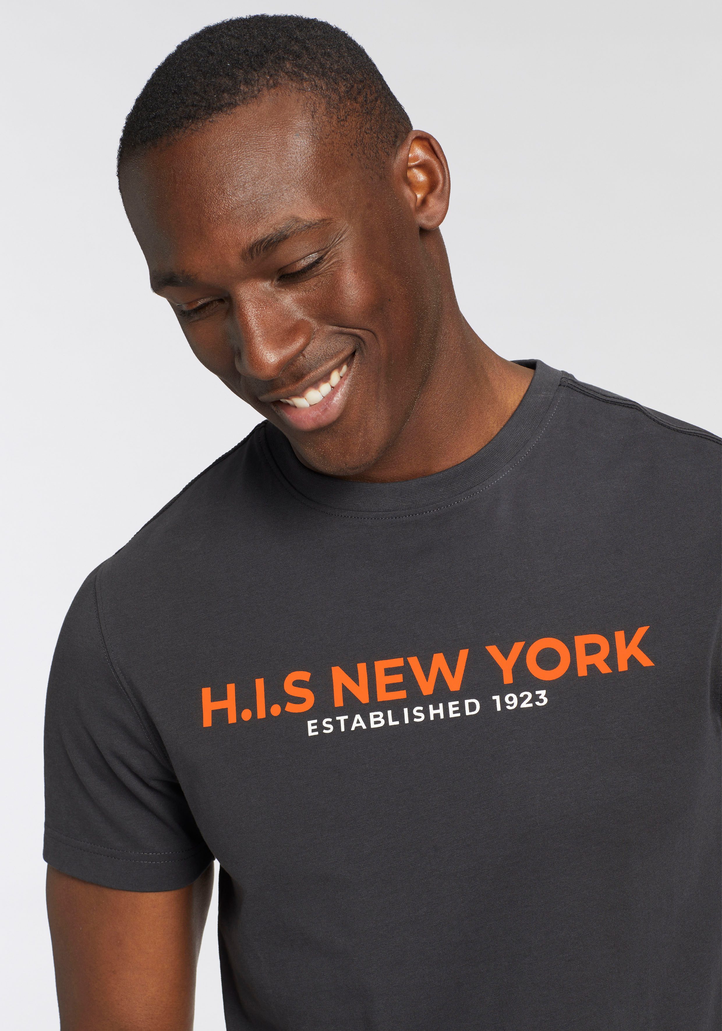 H.I.S T-shirt Met grote frontprint