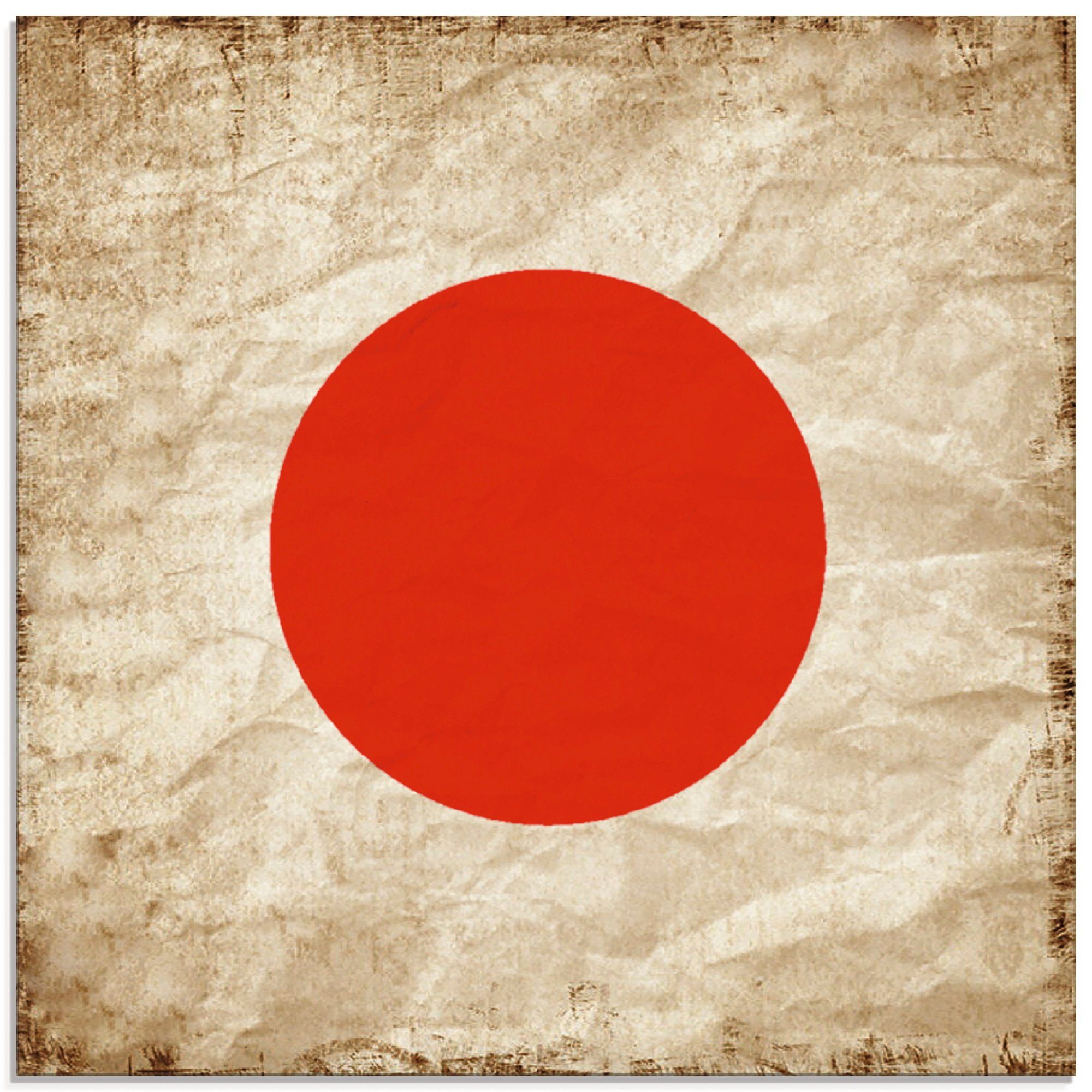 Artland Print op glas Japanse vlag Japan symbool (1 stuk)