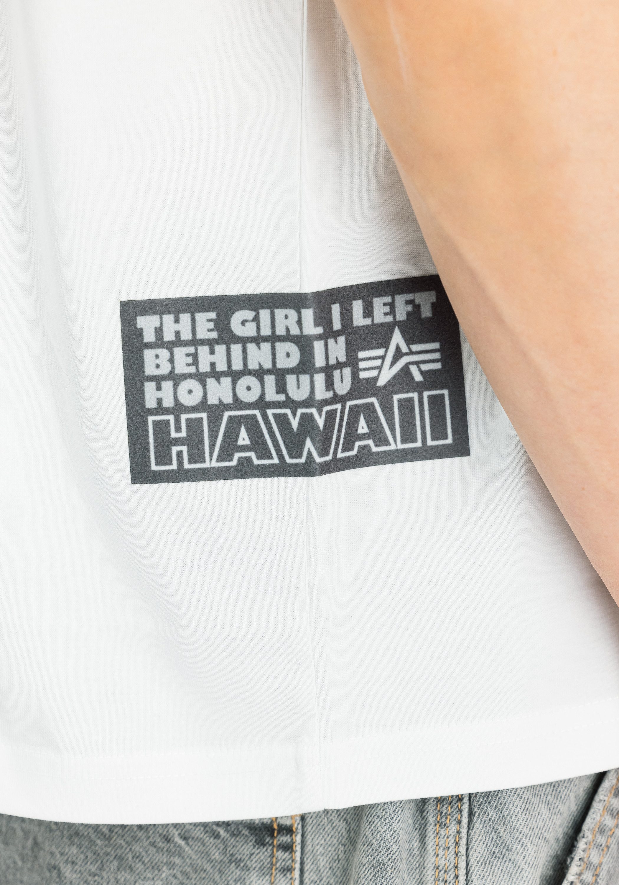 Alpha Industries T-shirt Aloha Flower Backprint T-Shirt