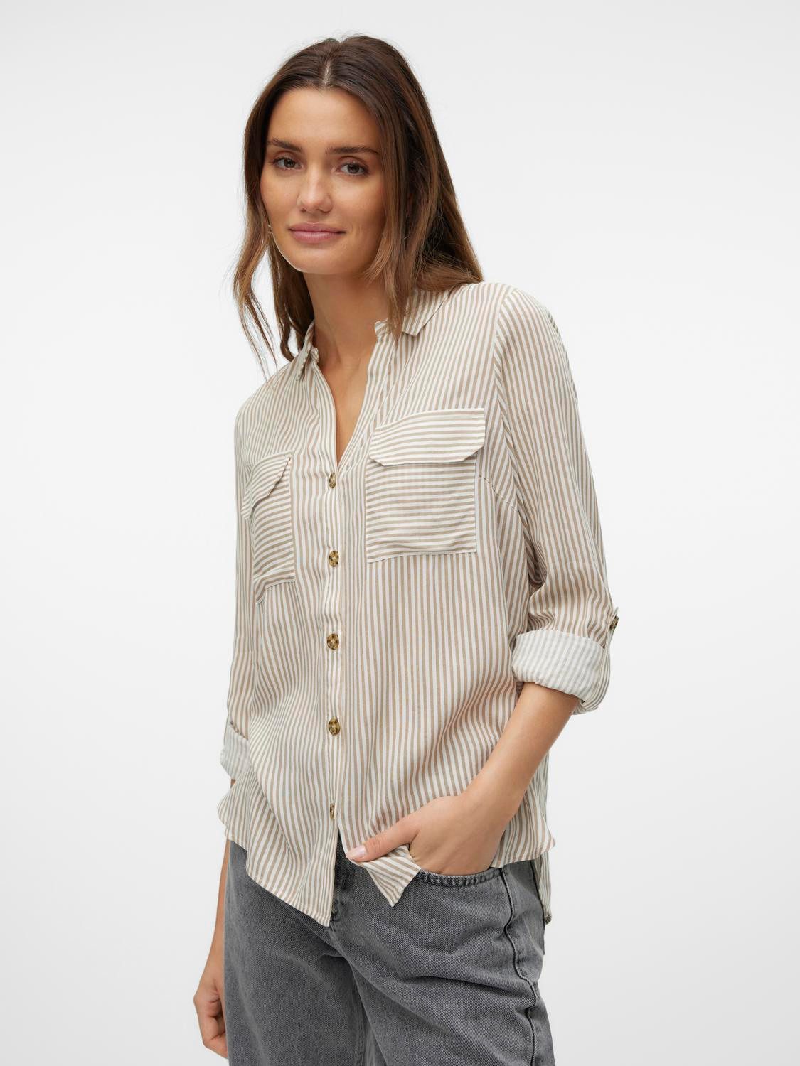 Vero Moda Overhemdblouse VMBUMPY L S SHIRT NEW WVN GA NOOS