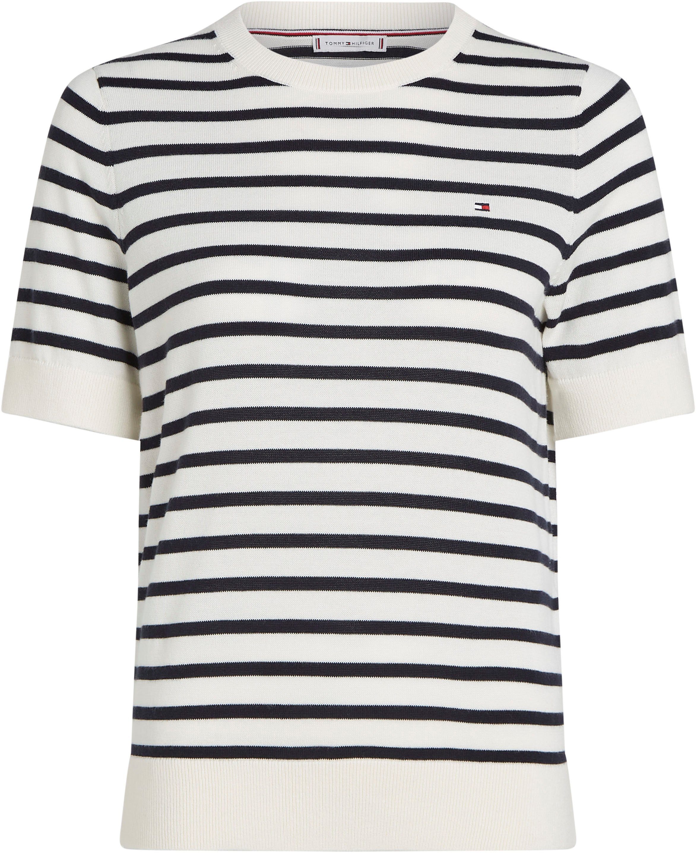 Tommy Hilfiger Trui met korte mouwen CO JERSEY STITCH C-NK SS SWEATER